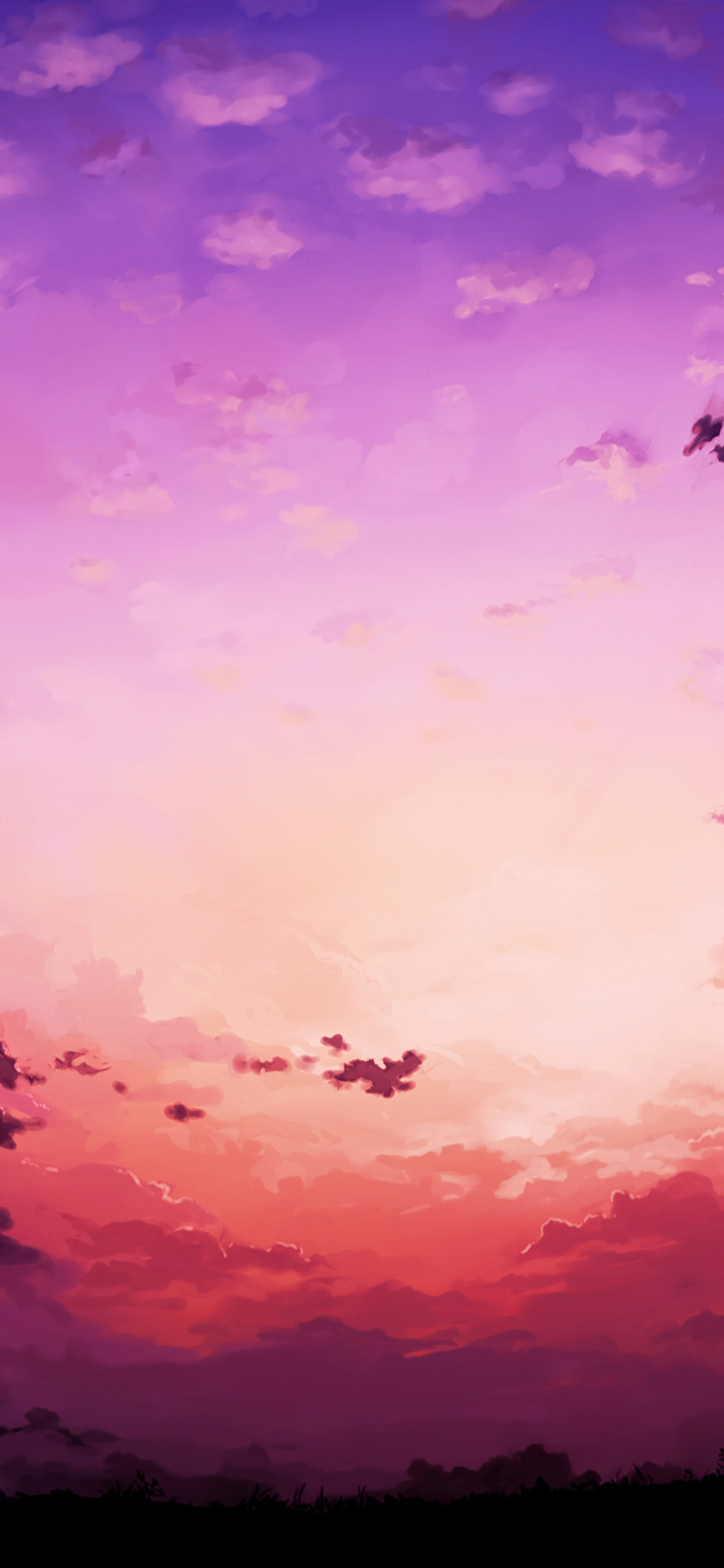 Pink Sky Horizon 4k iPhone XS