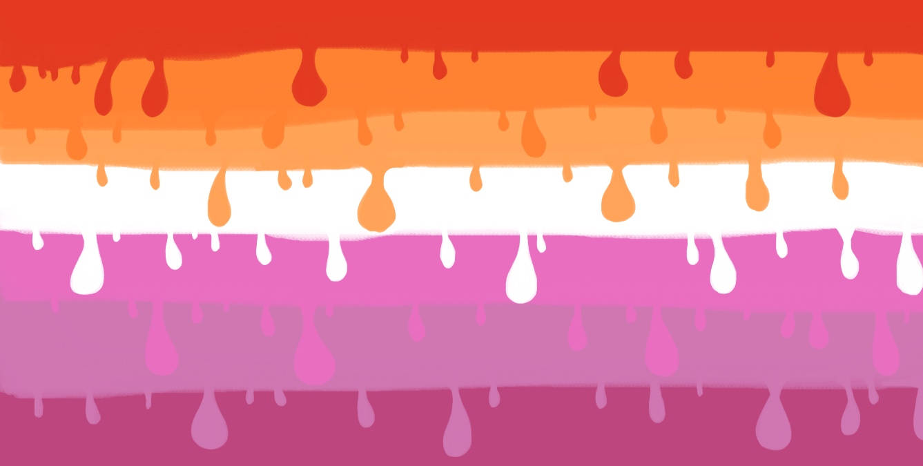 Download Dripping Lesbian Flag Wallpaper