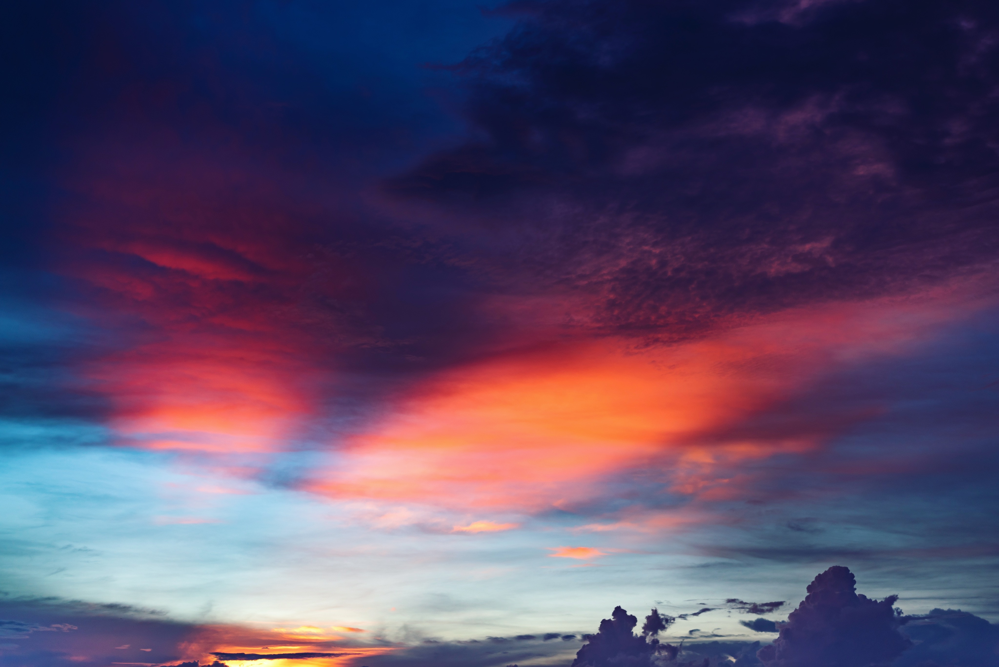 Red Cloudy Sky Sunset 4k 1600x1200 Resolution HD 4k Wallpaper, Image, Background, Photo and Picture