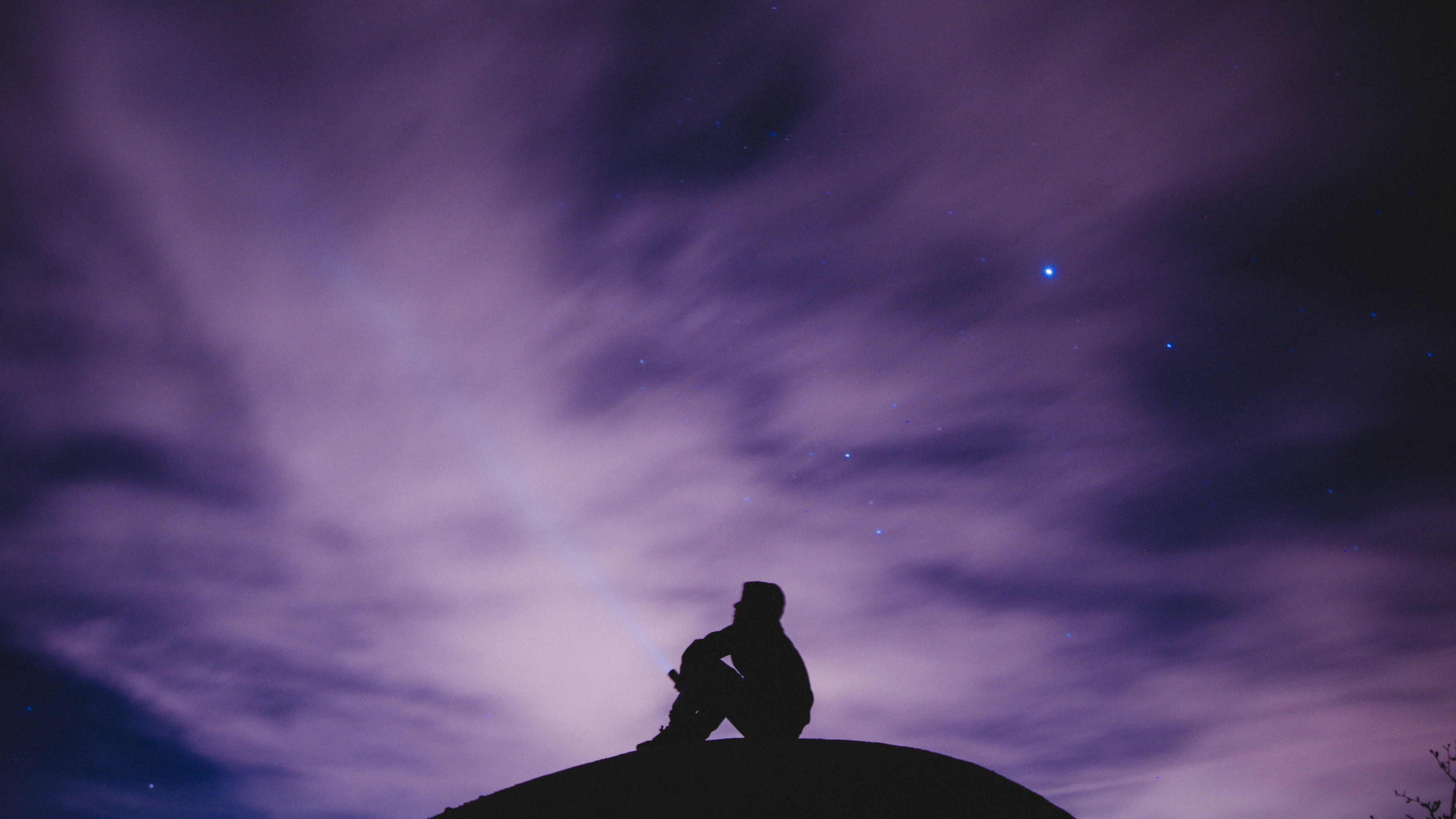 Wallpaper 4k sky, stars, loneliness, freedom 4k Wallpaper
