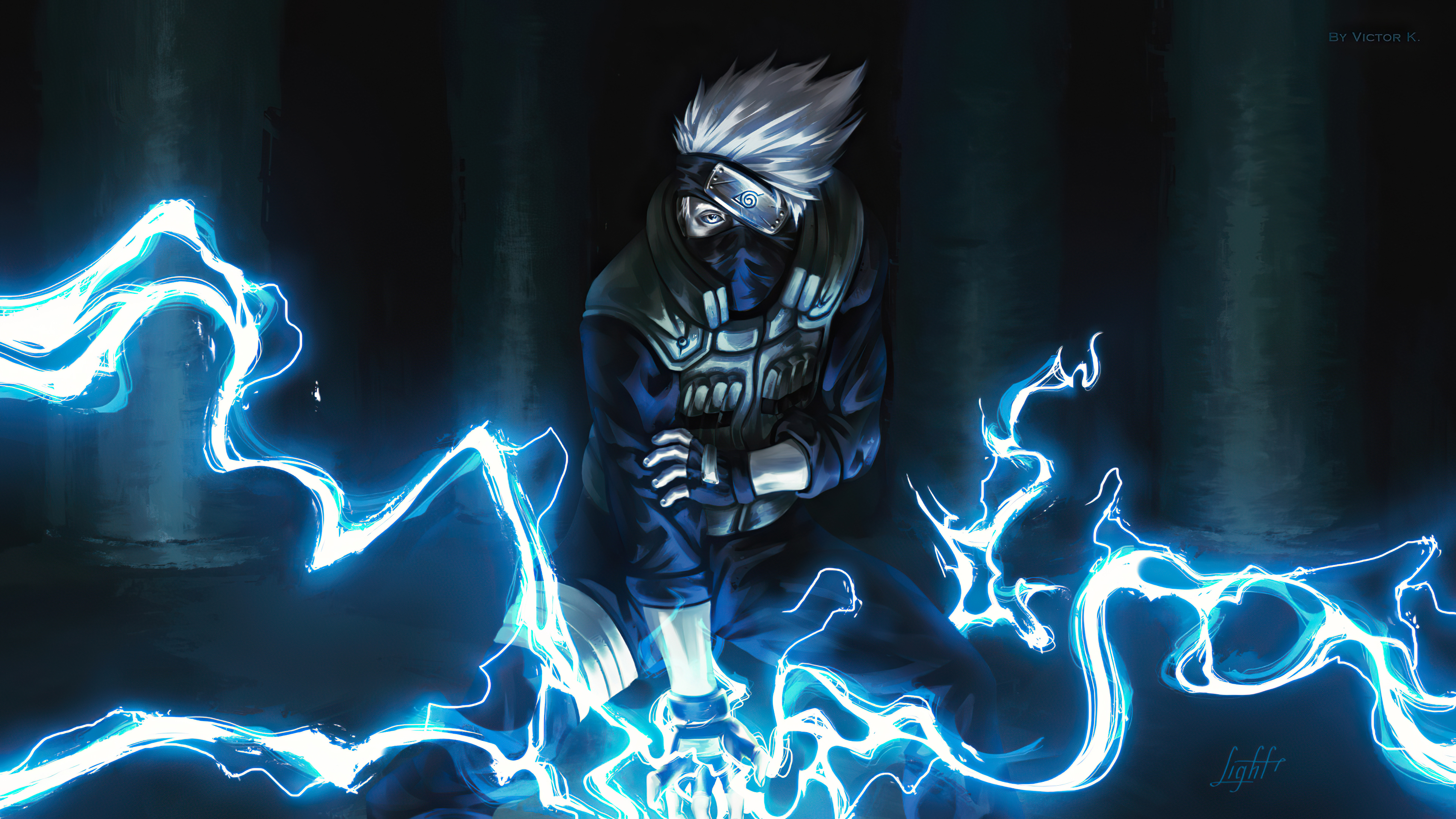 Download Chidori (Naruto) Kakashi Hatake Anime Naruto 4k Ultra HD Wallpaper