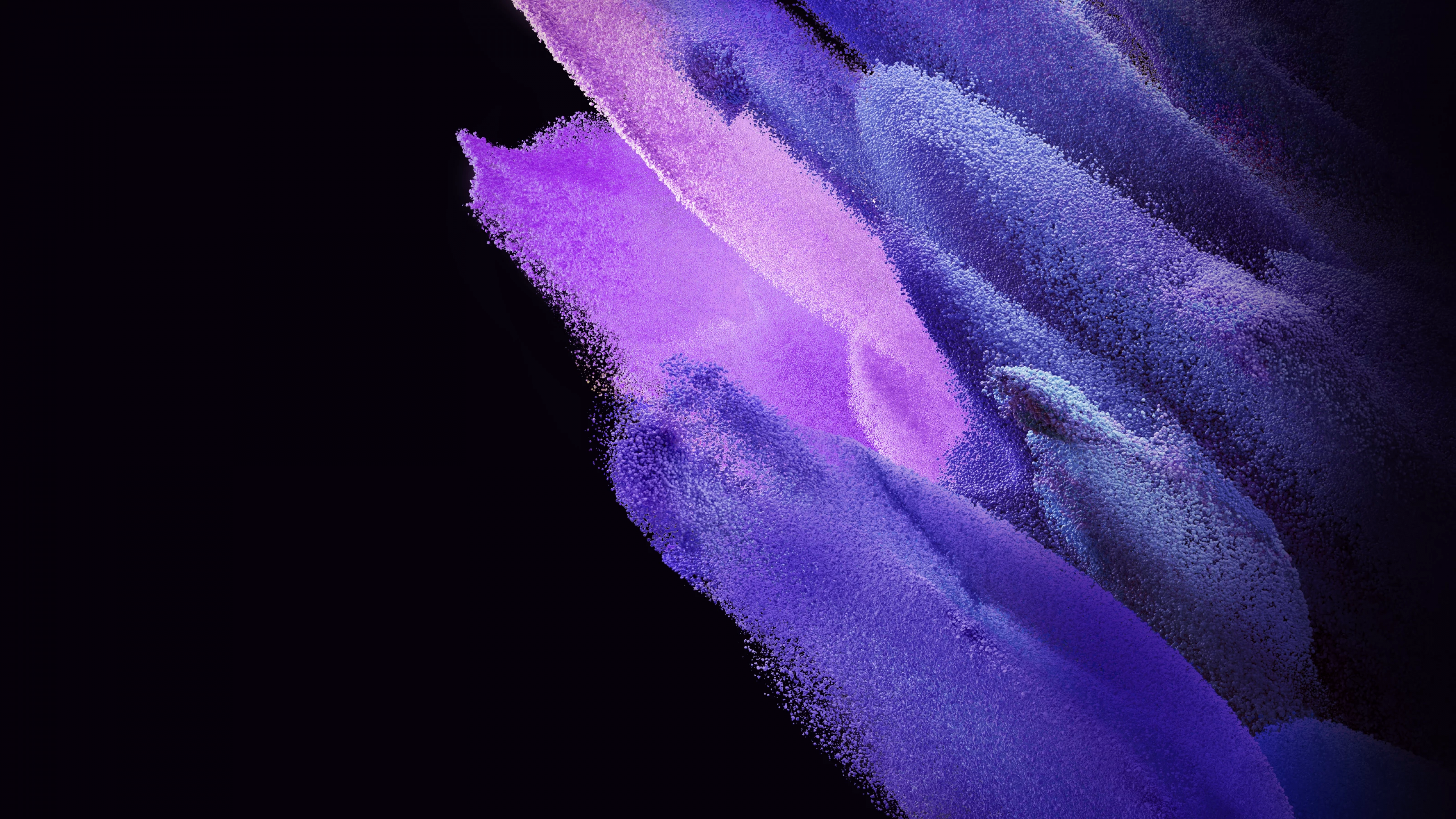 Samsung Galaxy S21 Wallpaper 4K, Stock, AMOLED, Particles, Purple