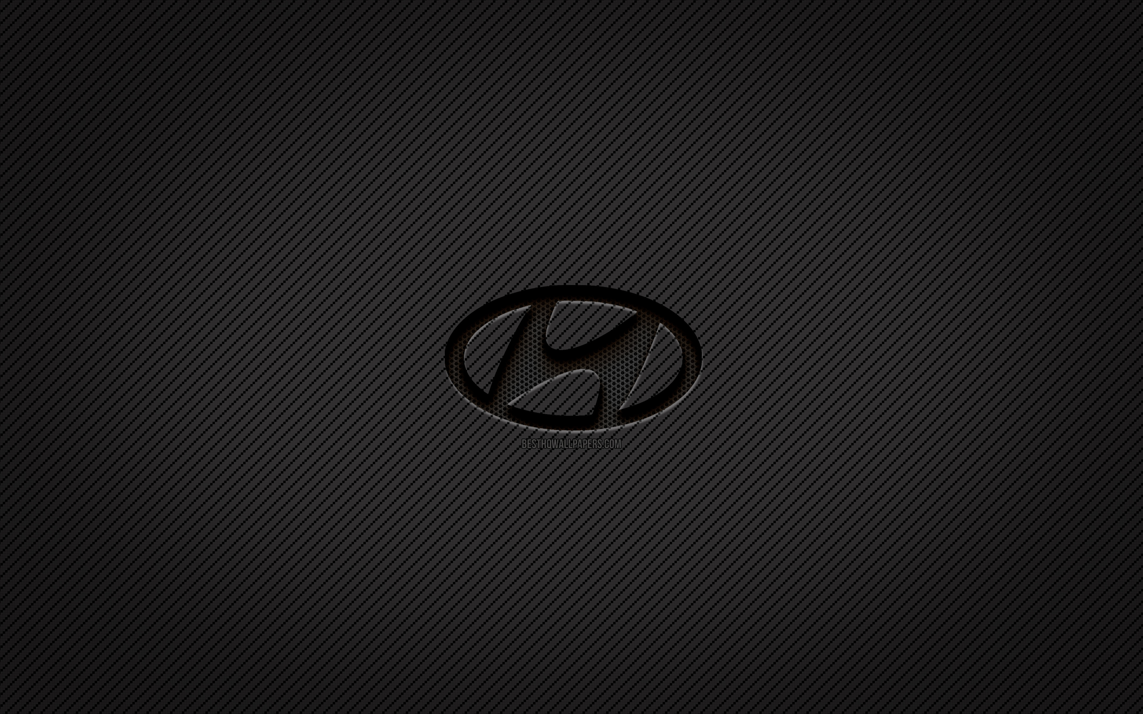 Download wallpaper Hyundai carbon logo, 4k, grunge art, carbon background, creative, Hyundai black logo, cars brands, Hyundai logo, Hyundai for desktop with resolution 3840x2400. High Quality HD picture wallpaper