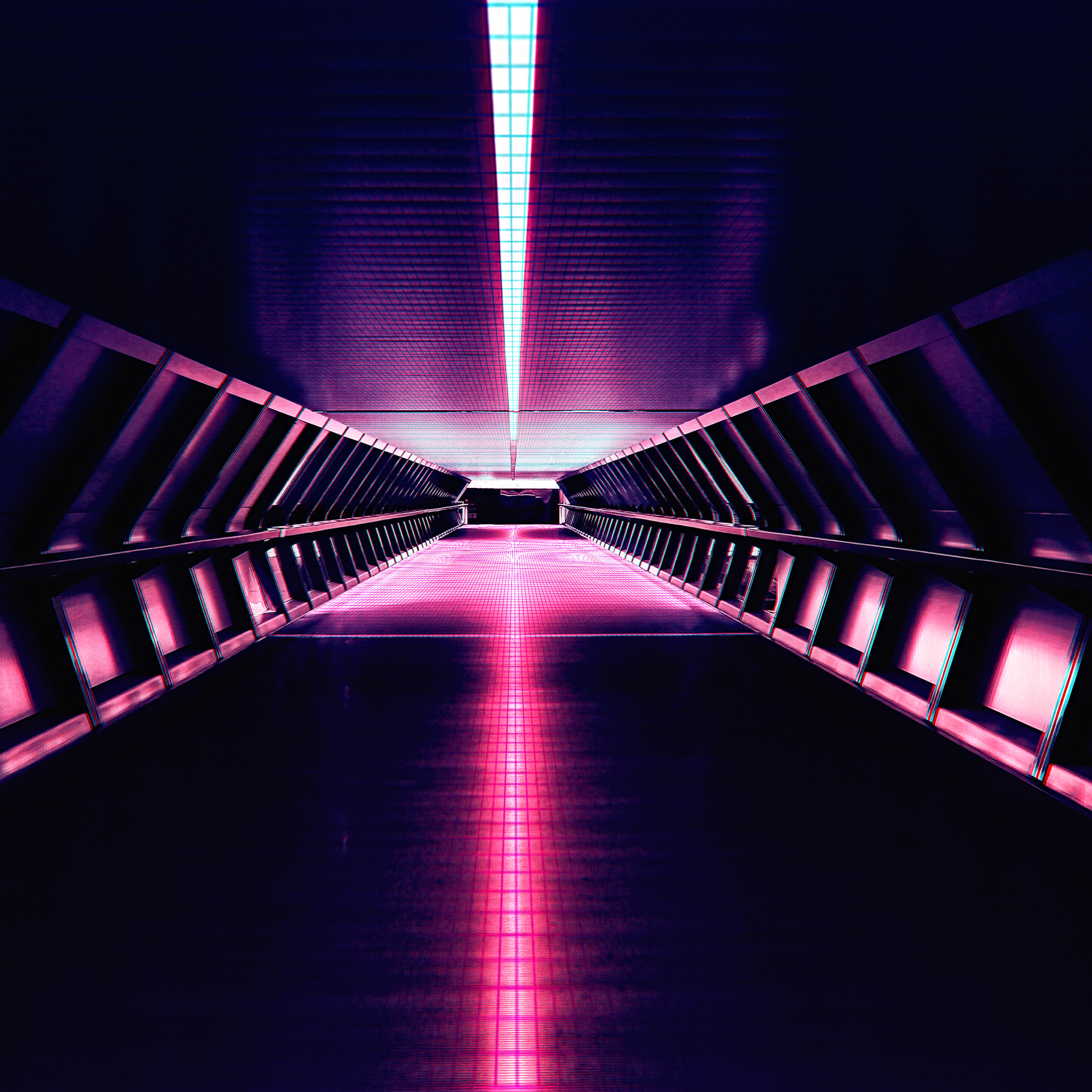 Synthwave Aesthetic Corridor 4k iPad Air HD 4k Wallpaper, Image, Background, Photo and Picture