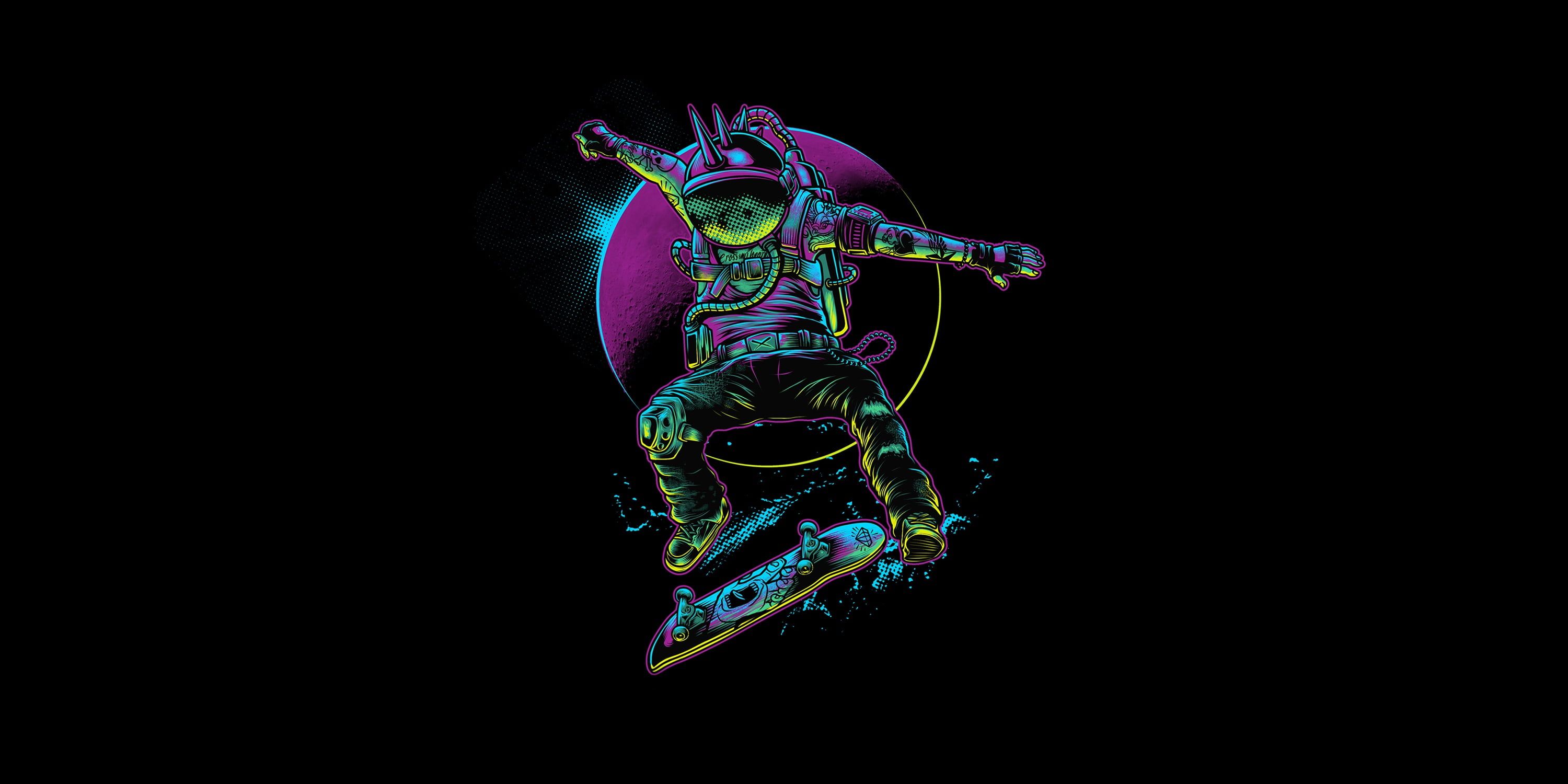 simple background #minimalism #artwork #skateboard #skating K #wallpaper #hdwallpaper #desktop. Phone wallpaper for men, Wallpaper, Simple background