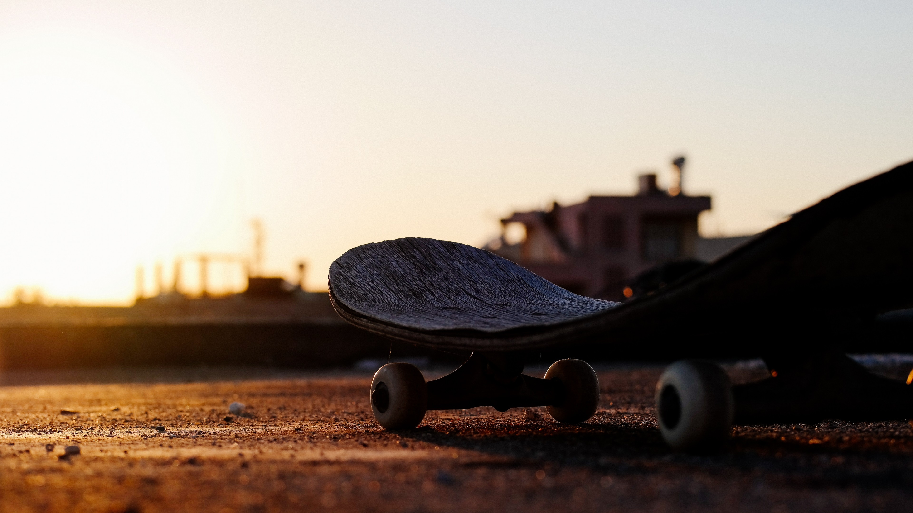 Wallpaper skateboarding, sunset, 5K, Sport