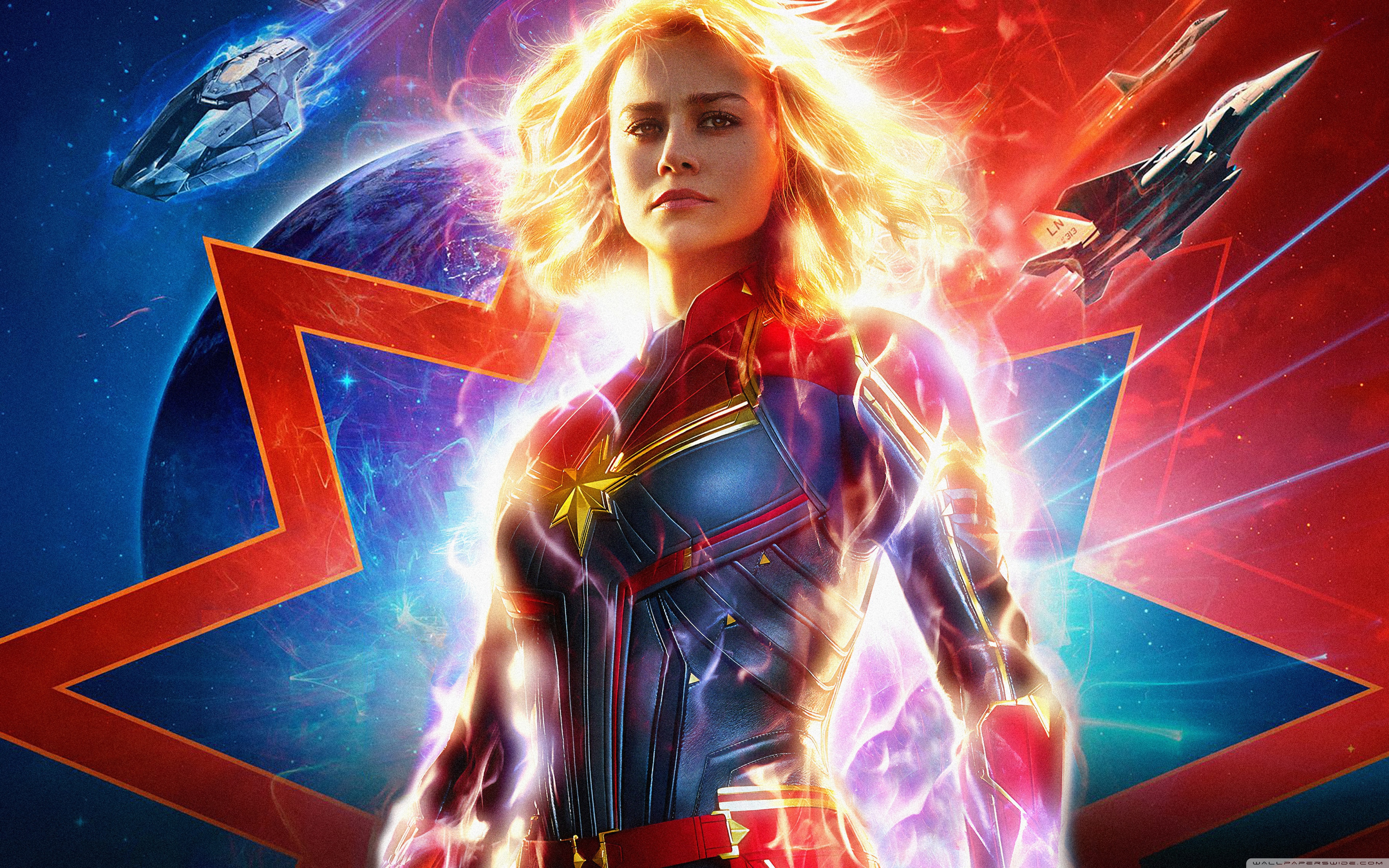 Captain Marvel 4K 5K Ultra HD Desktop Background Wallpaper for 4K UHD TV, Widescreen & UltraWide Desktop & Laptop, Tablet