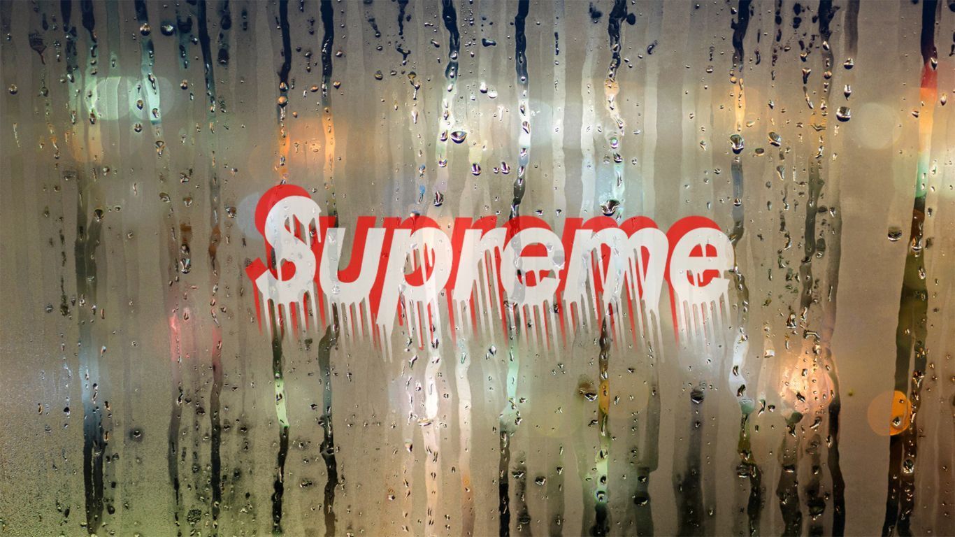 Hd Drippy Supreme Logo Cool Background