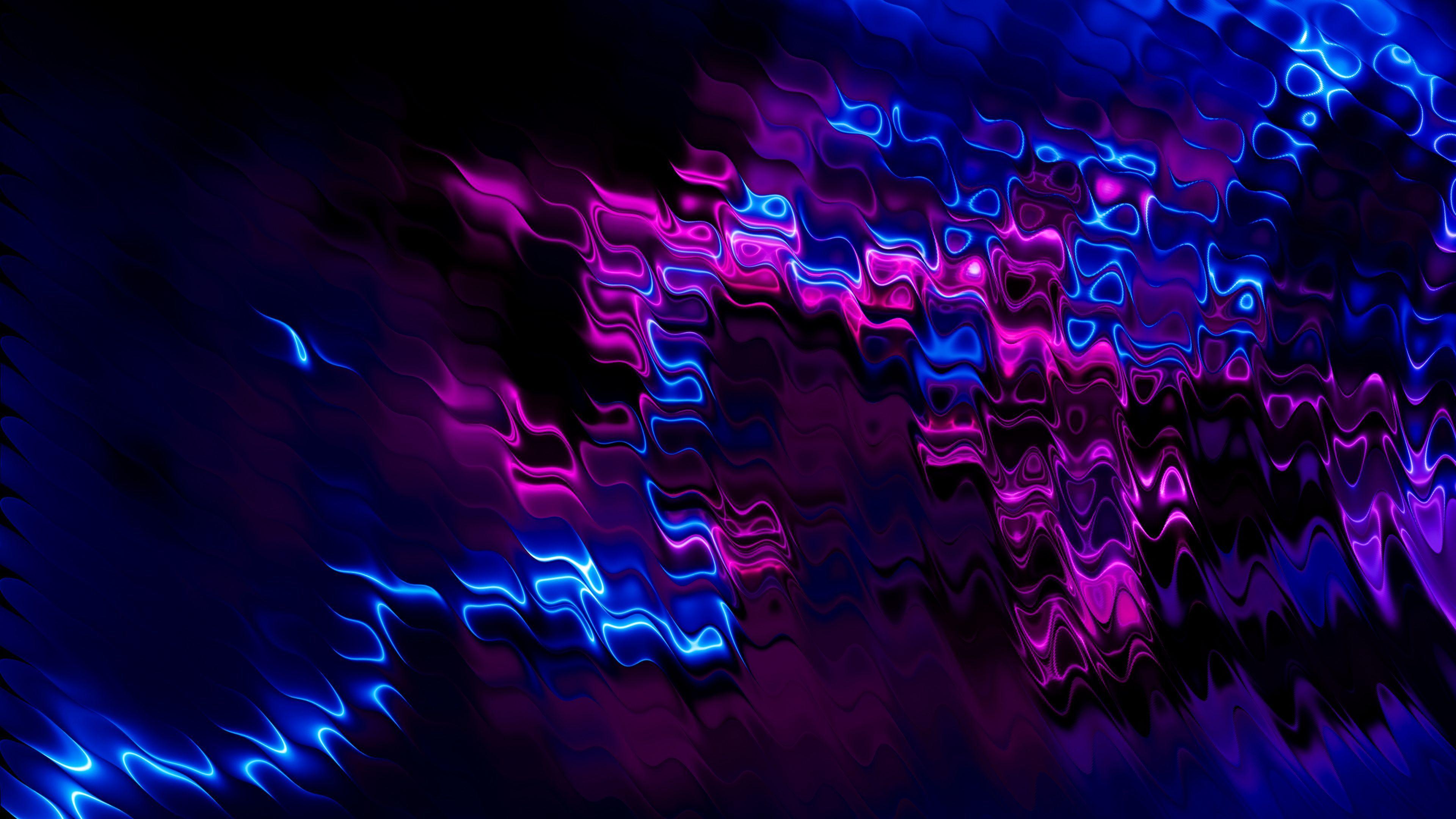 Blue and Purple 4K Wallpaper