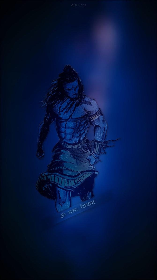 Aesthetic dark lord shiva Wallpaper Download