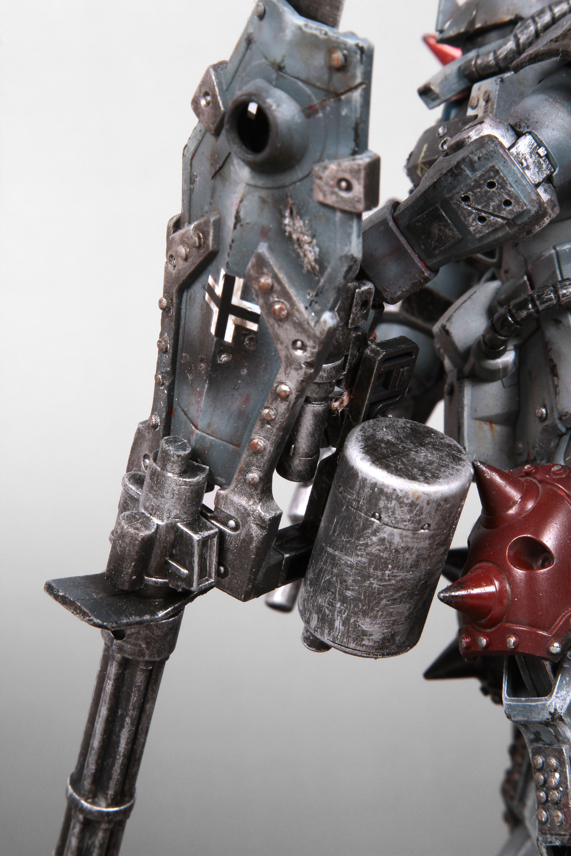 HGUC MS 07B 3 Gouf Custom: Assembled, Painted Weathered. Photoreview Wallpaper Size Image