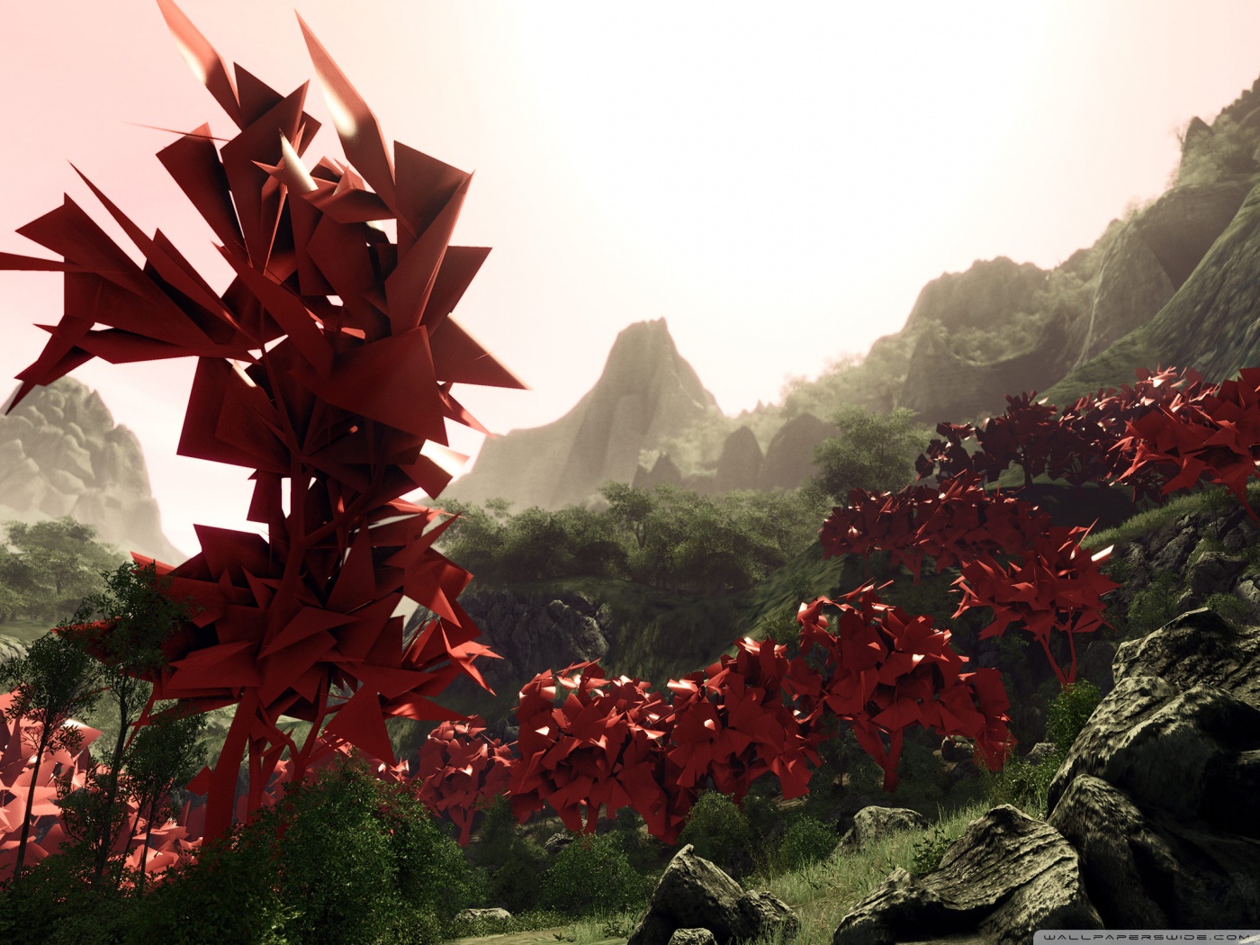 Abstract Landscape Art Ultra HD Desktop Background Wallpaper for 4K UHD TV, Tablet