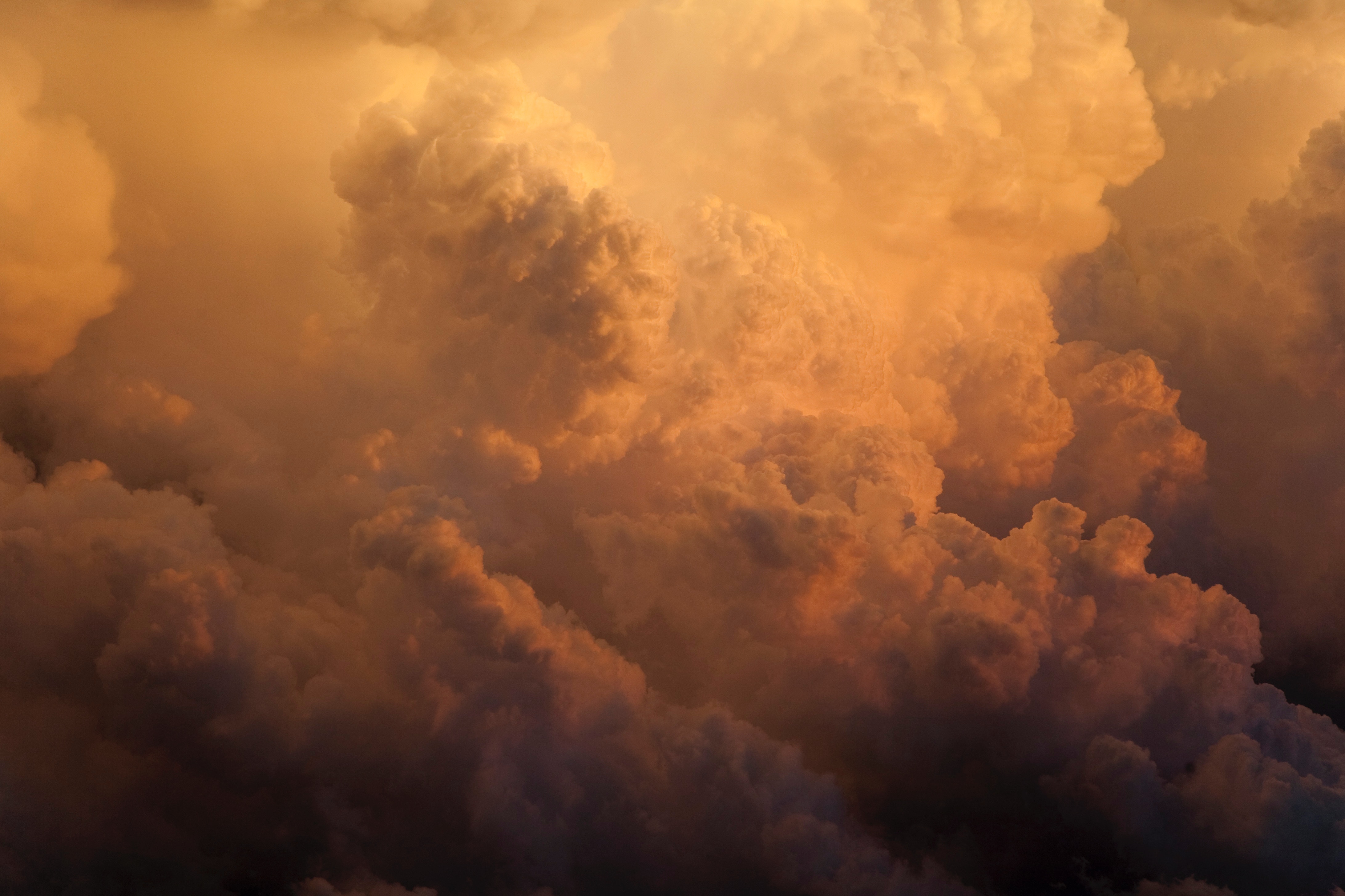 4368x2912 texture, storm, weather, cumulonimbus, sunset, nature, smoke, cloudscape, Free image, cloud, airplane, inferno, dark, sky, dramatic sky, wallpaper, orange, angry Gallery HD Wallpaper