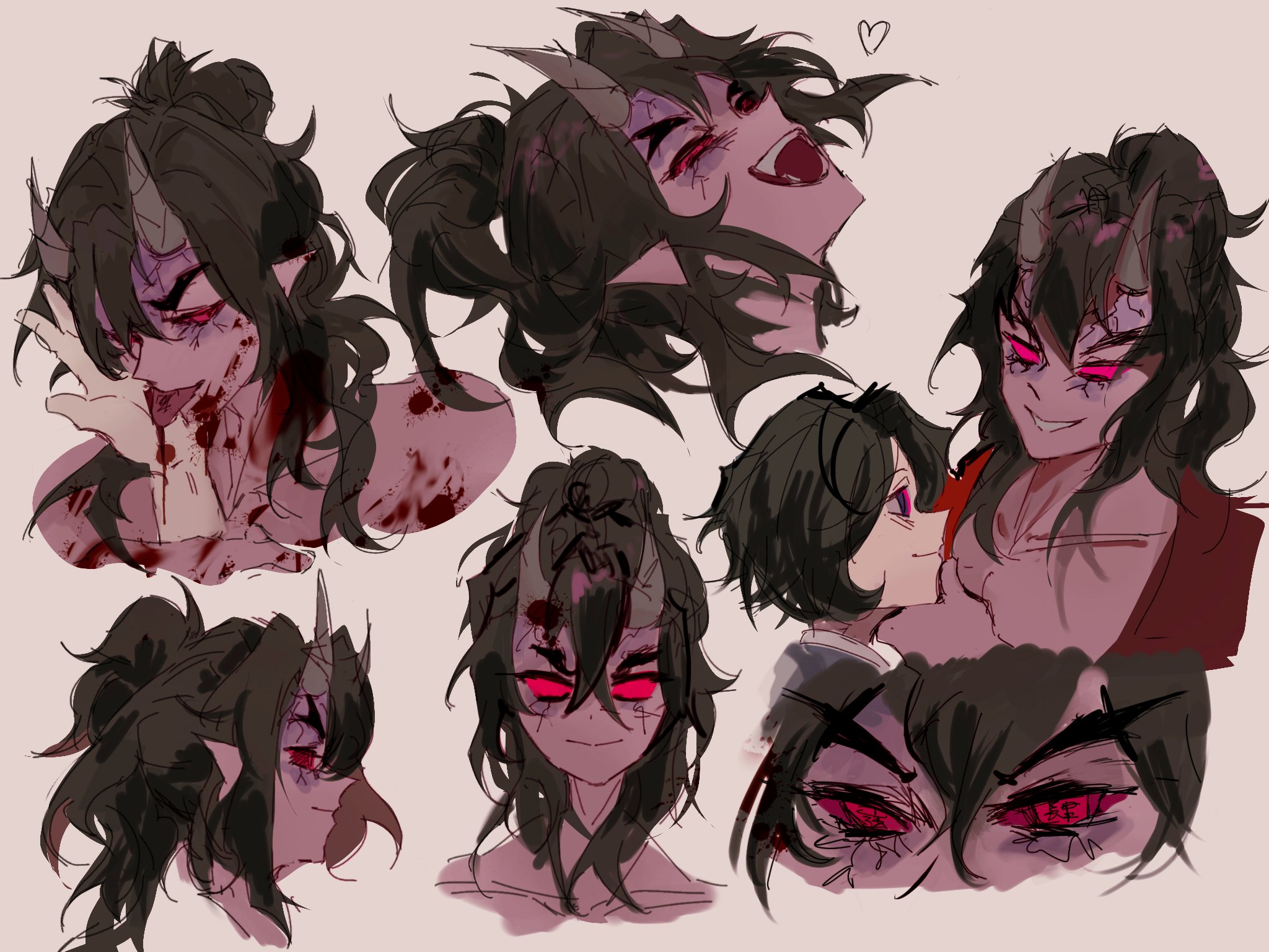 Domelonie Oreo The Love Clone #DemonSlayer #sekido #hantengu #Karaku #Aizetsu #Hantenguclones