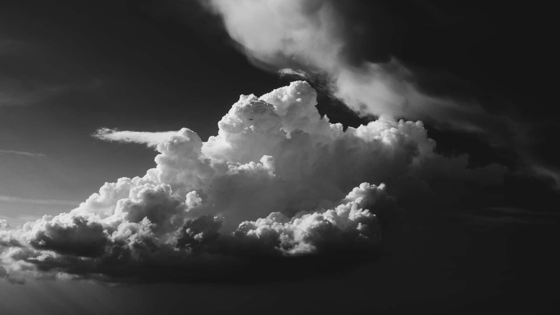 Download Black And White Dramatic Sky Wallpaper