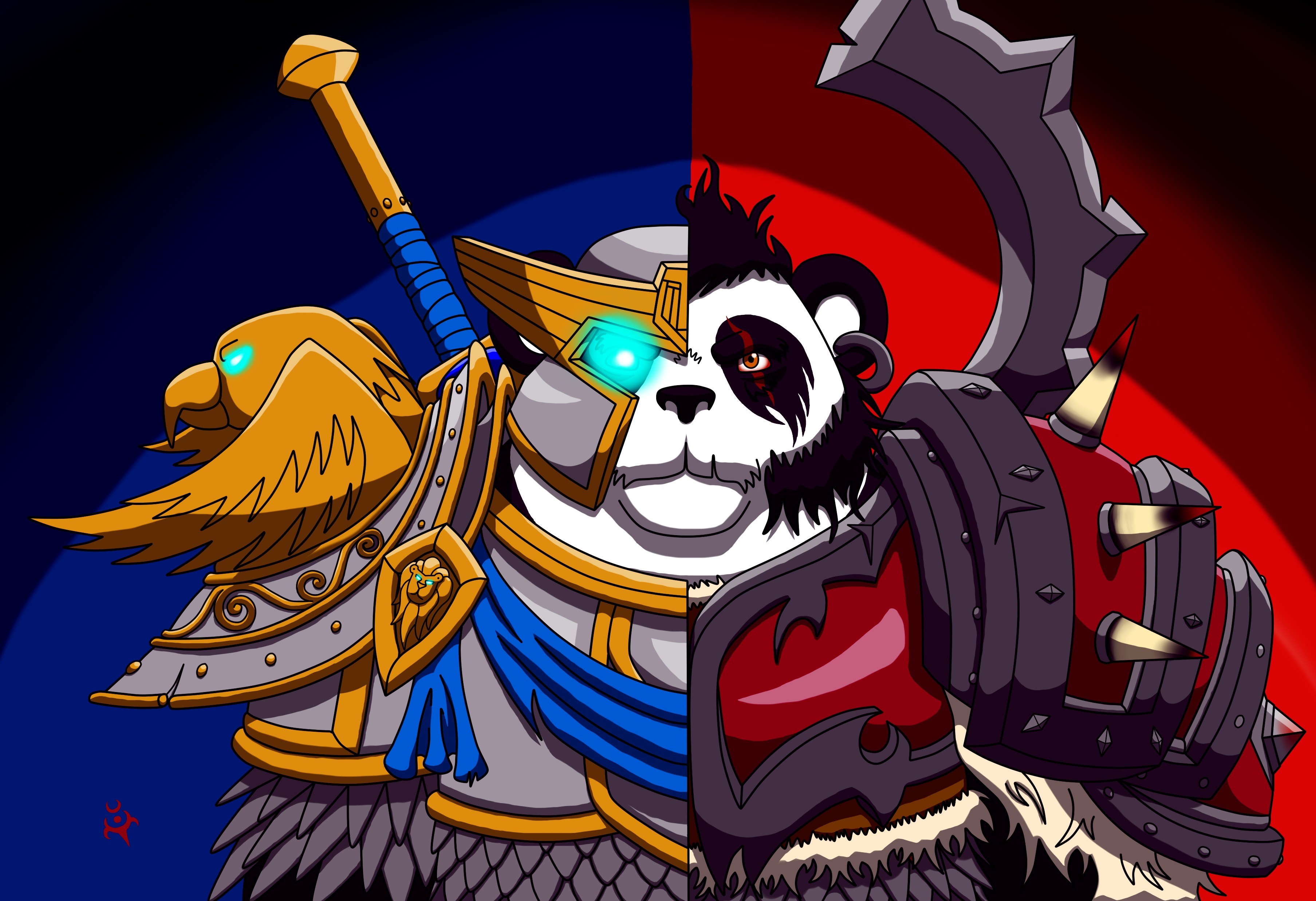 World of warcraft, Wow, Alliance and horde, Panda wallpaper