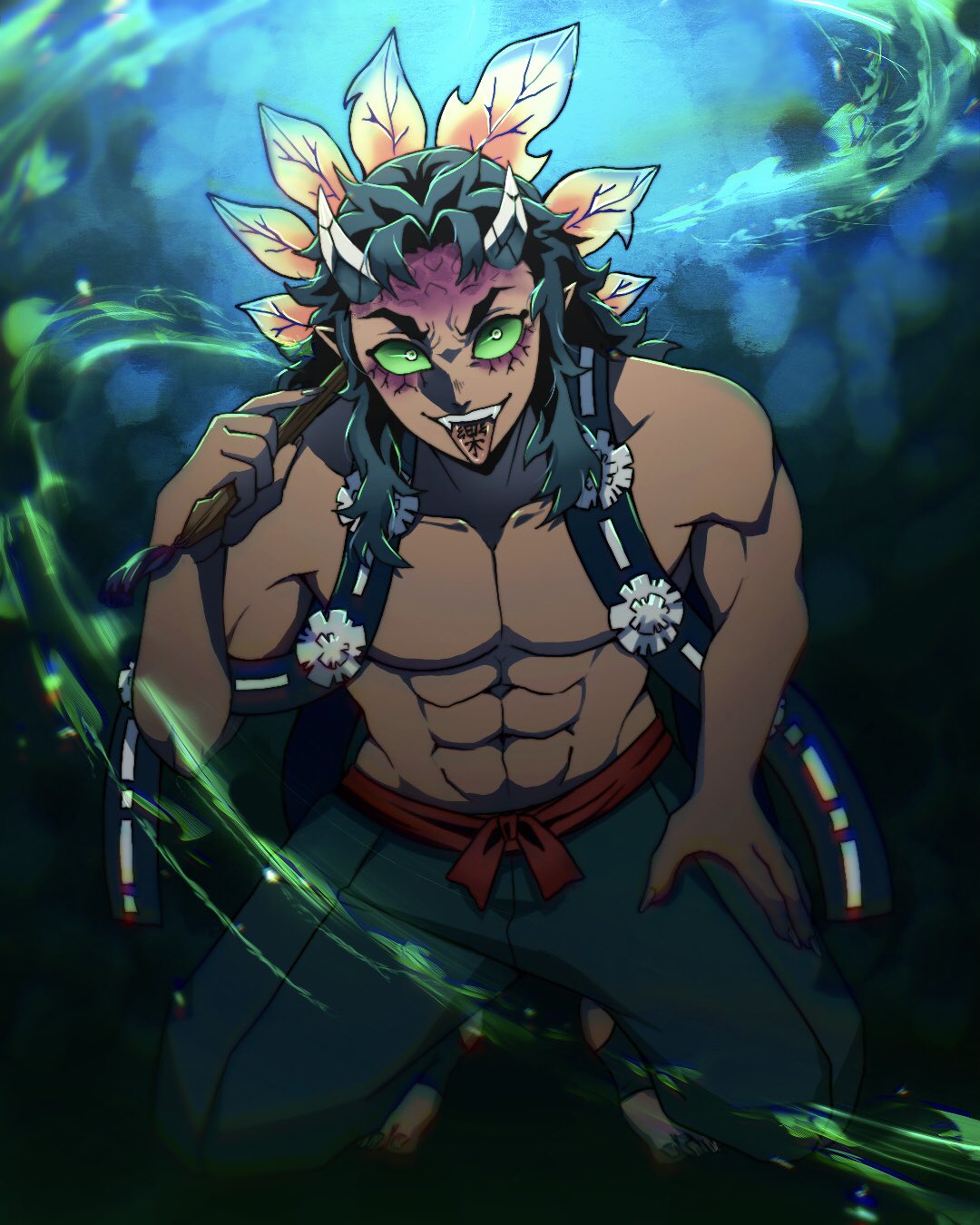 hantengu clones in a hello kitty outfit