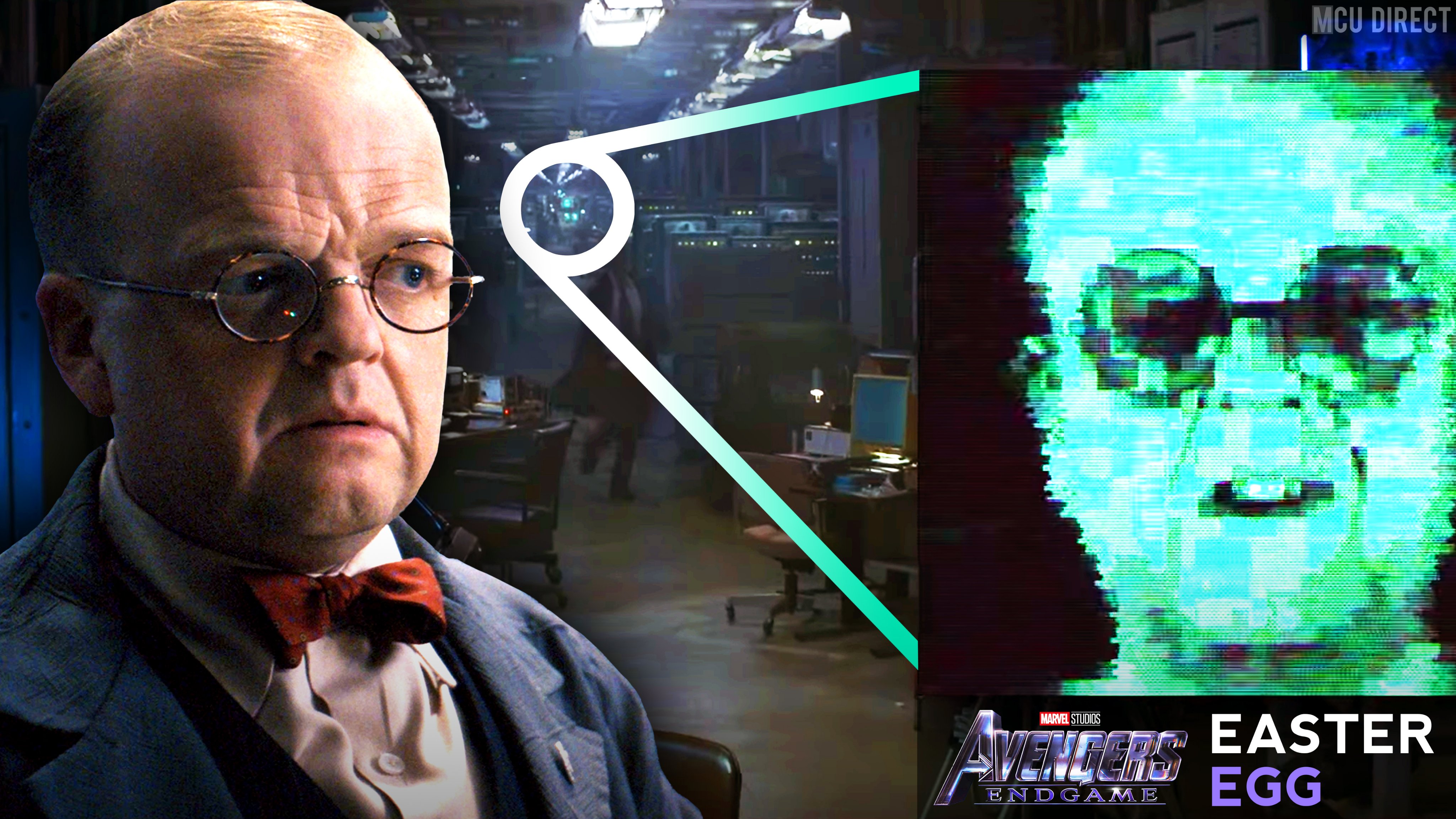 MCU Direct Zola's virtual self can be briefly seen (with a careful eye) during the #AvengersEndgame scene at the Camp Lehigh bunker!