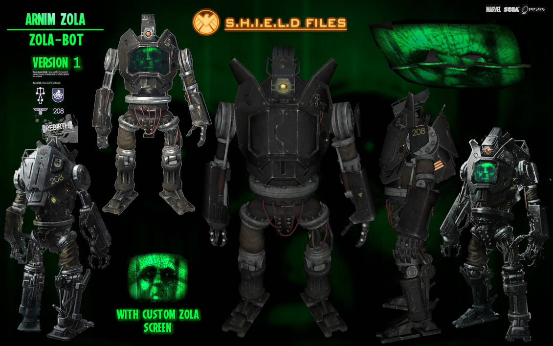 Arnim Zola Bot 1 (Rigged FBX DOWNLOAD)