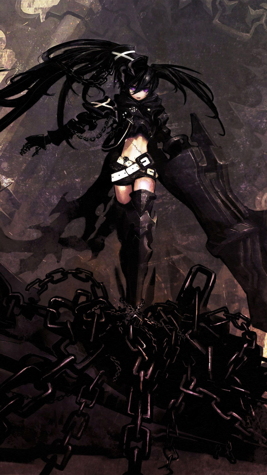 Free download Anime 76 Downloads Black Rock Shooter Dark Anime Wallpaper [1080x1920] for your Desktop, Mobile & Tablet. Explore Dark Anime Mobile Wallpaper. Dark Anime Wallpaper, Anime Mobile Wallpaper