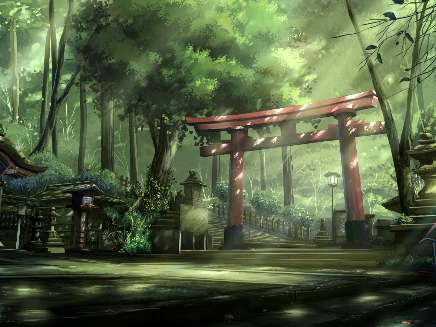 Traditional Shrine Torii Gate HD wallpaper download