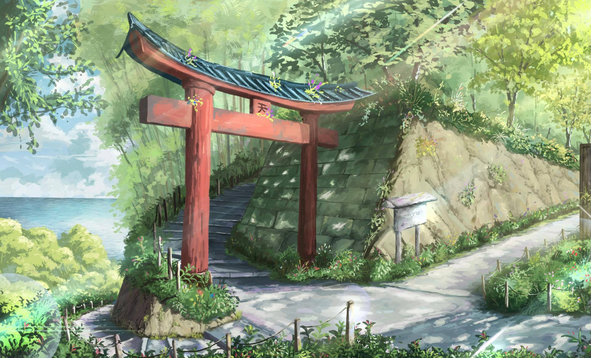 Download Torii Gate Scenery Wallpaper