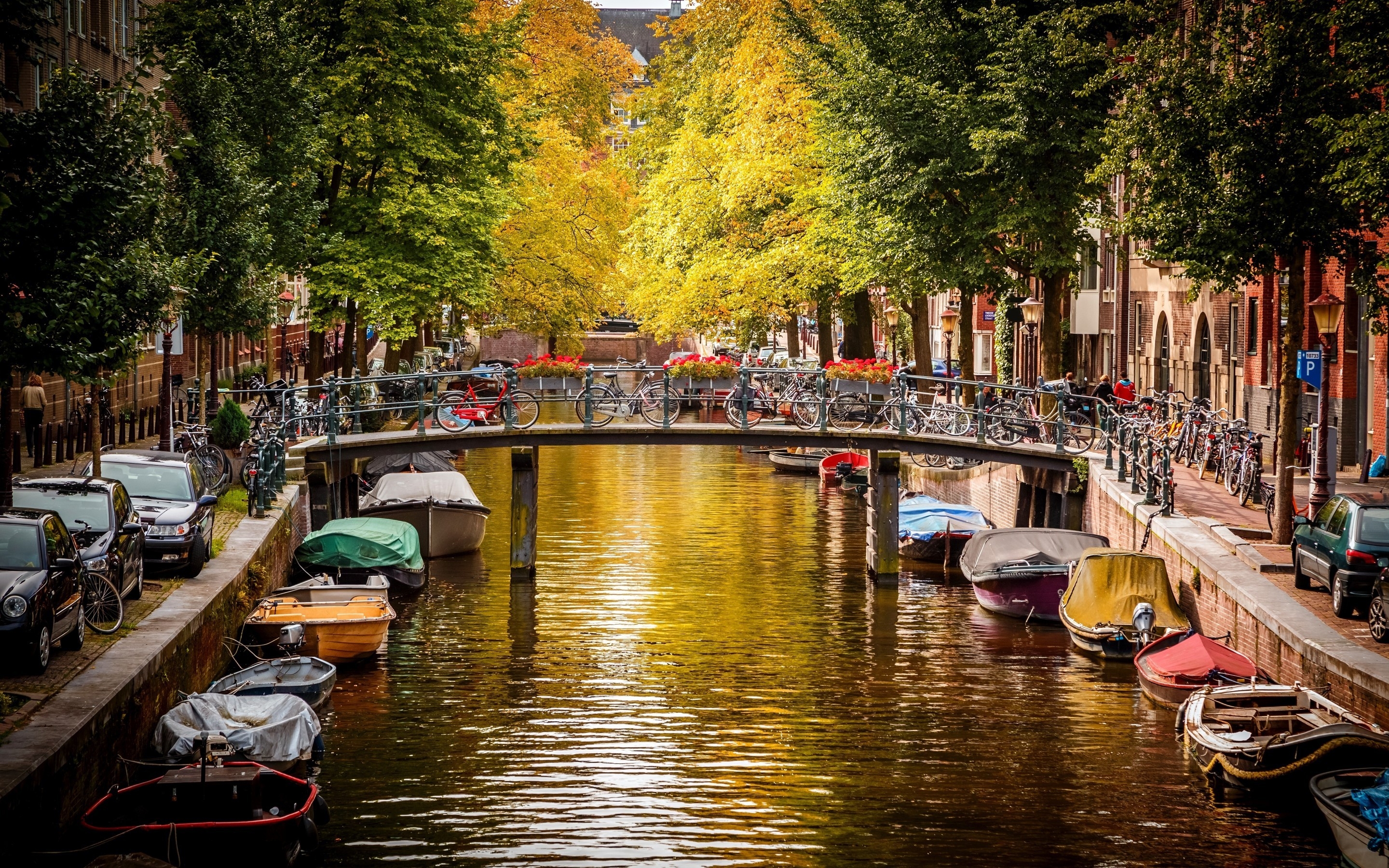 Amsterdam Canal HD Wallpaper