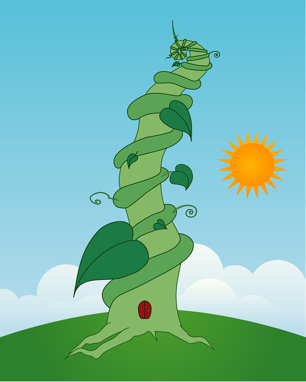 Download free photo of Beanstalk, story, jack, fairytale, magic