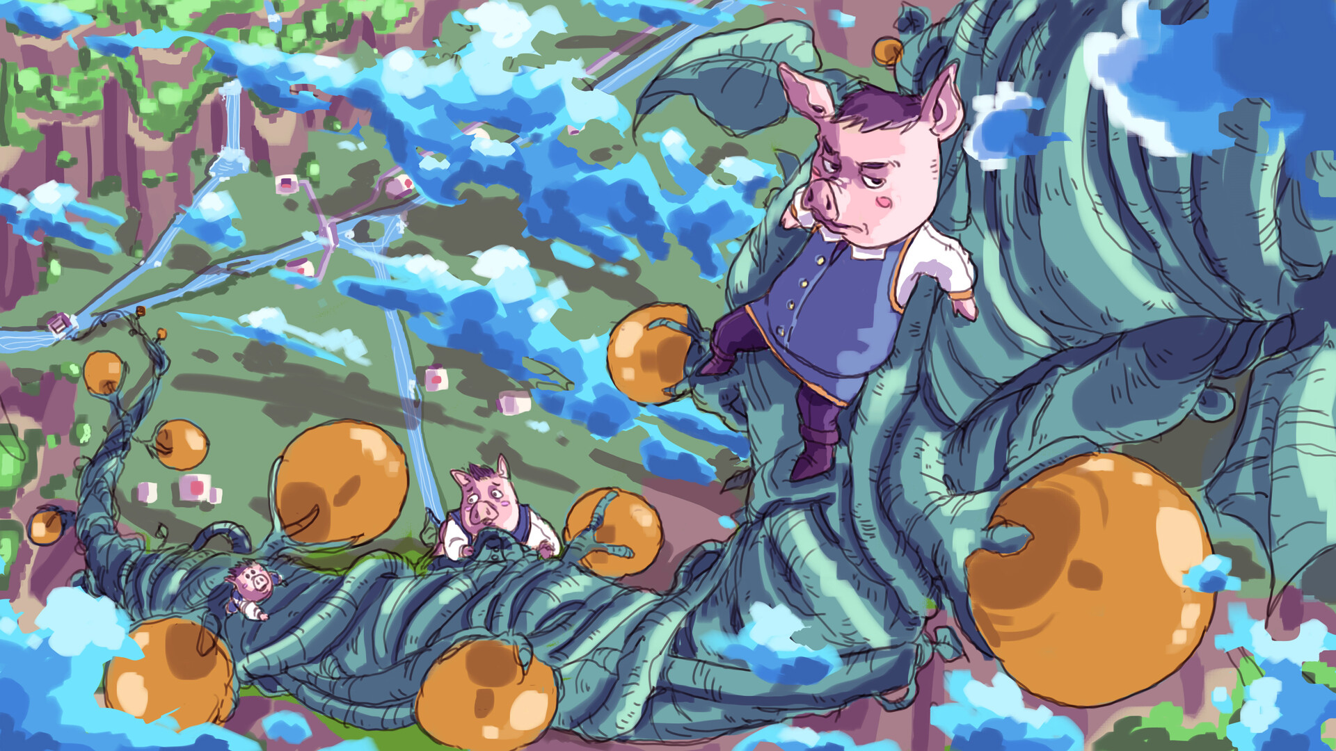 3 Little Pigs x Jack and the Beanstalk Mashup