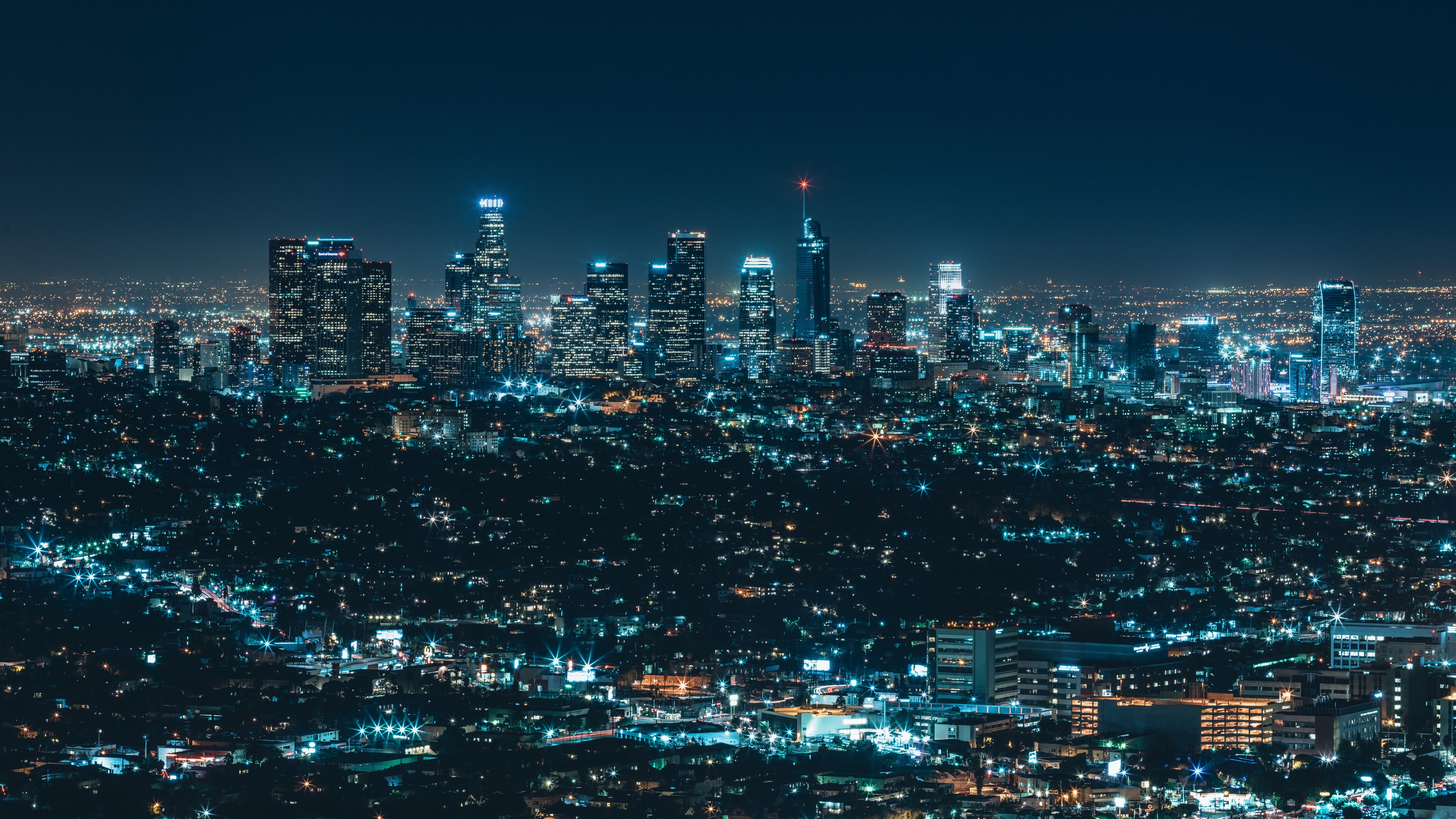 Los Angeles City Wallpaper 4K, Night