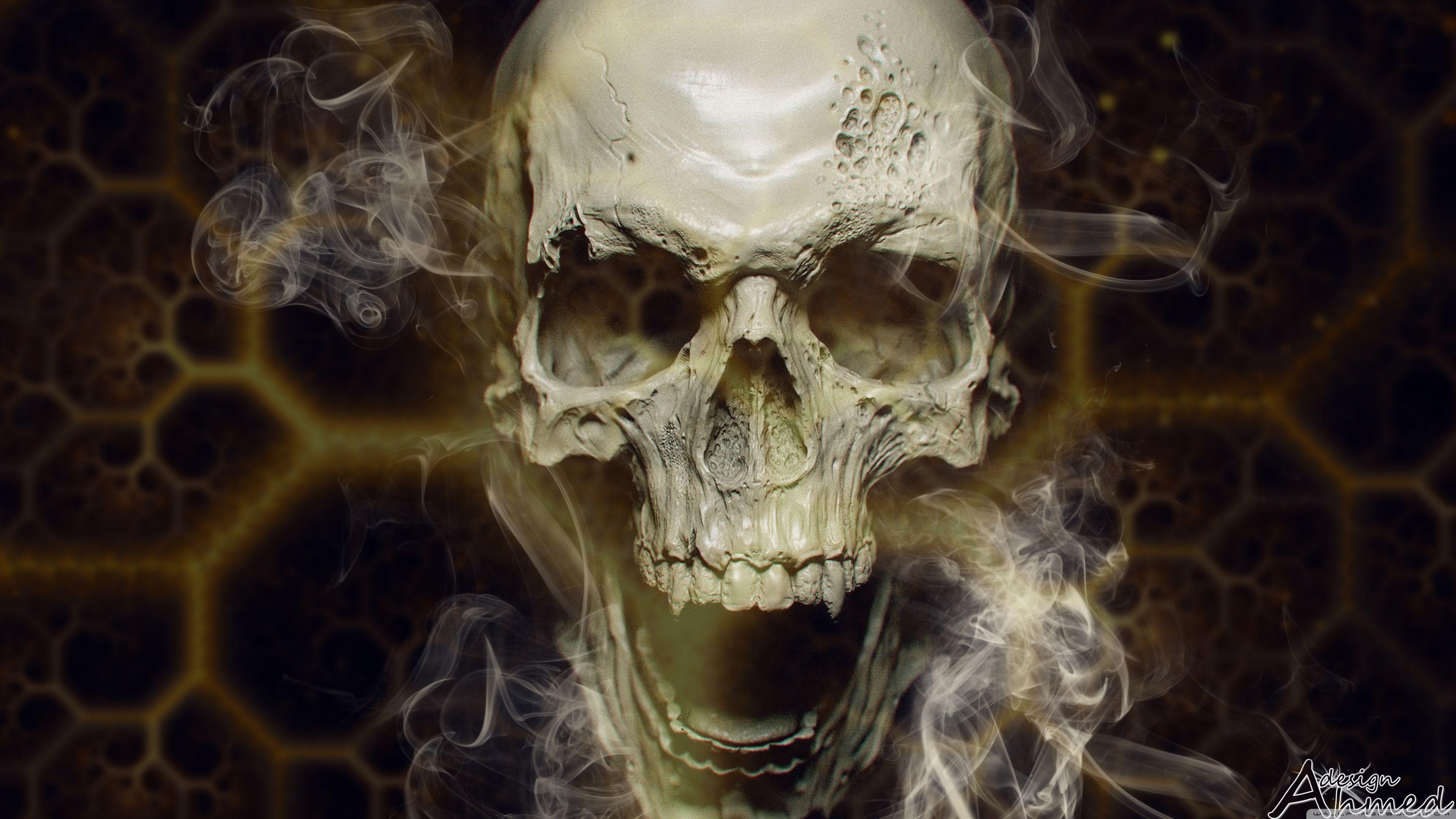 4K Ultra HD Skull Wallpaper