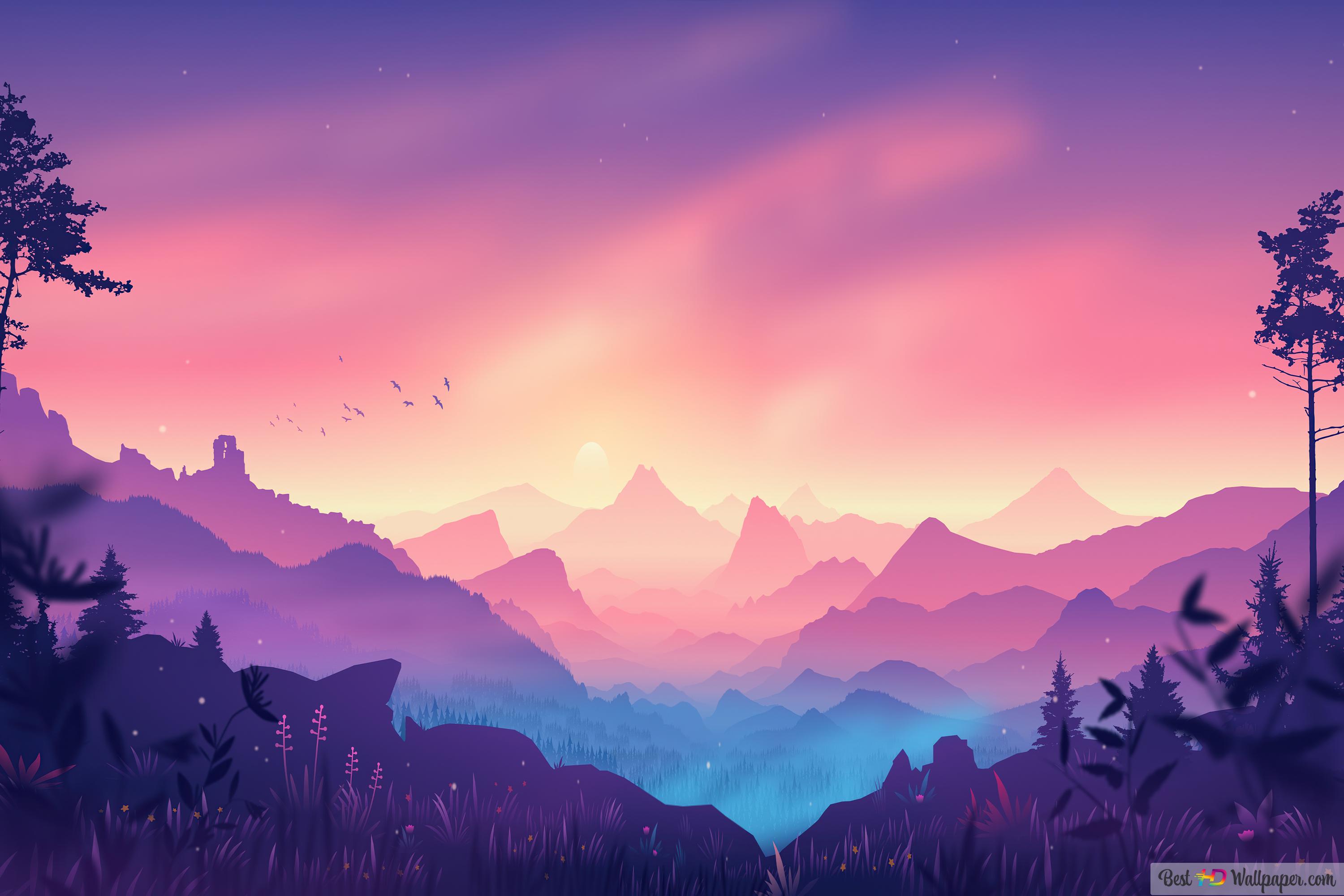 Beautiful Mountain Nature 4K wallpaper download