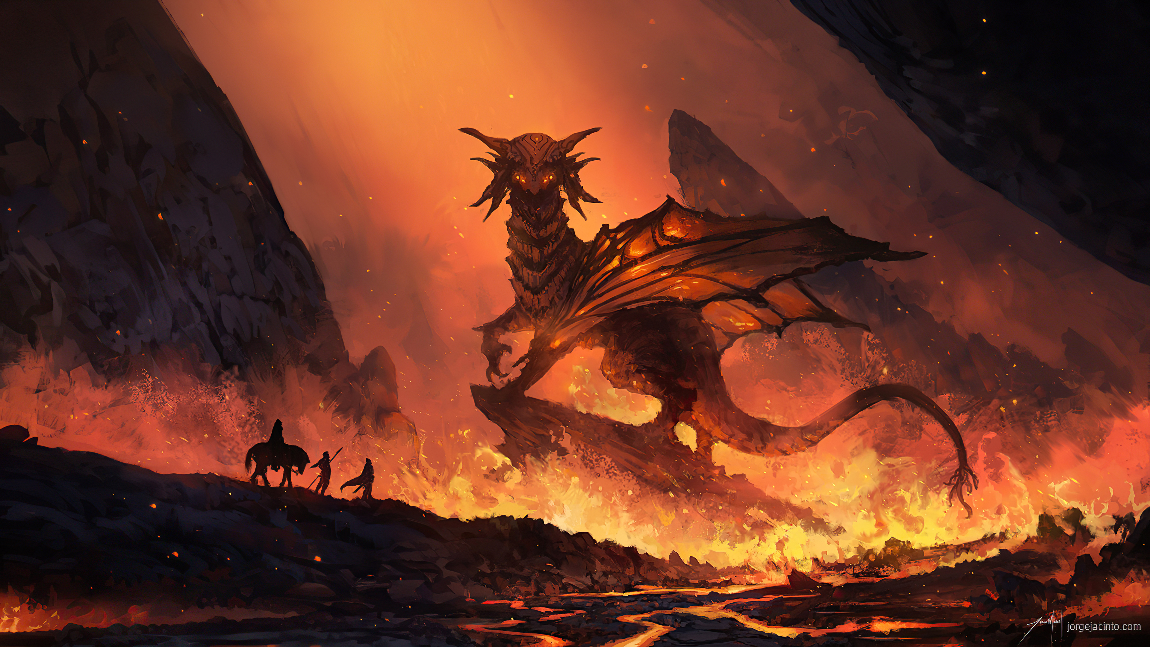 God Of Fire Dragon 4k 4k HD 4k Wallpaper, Image, Background, Photo and Picture