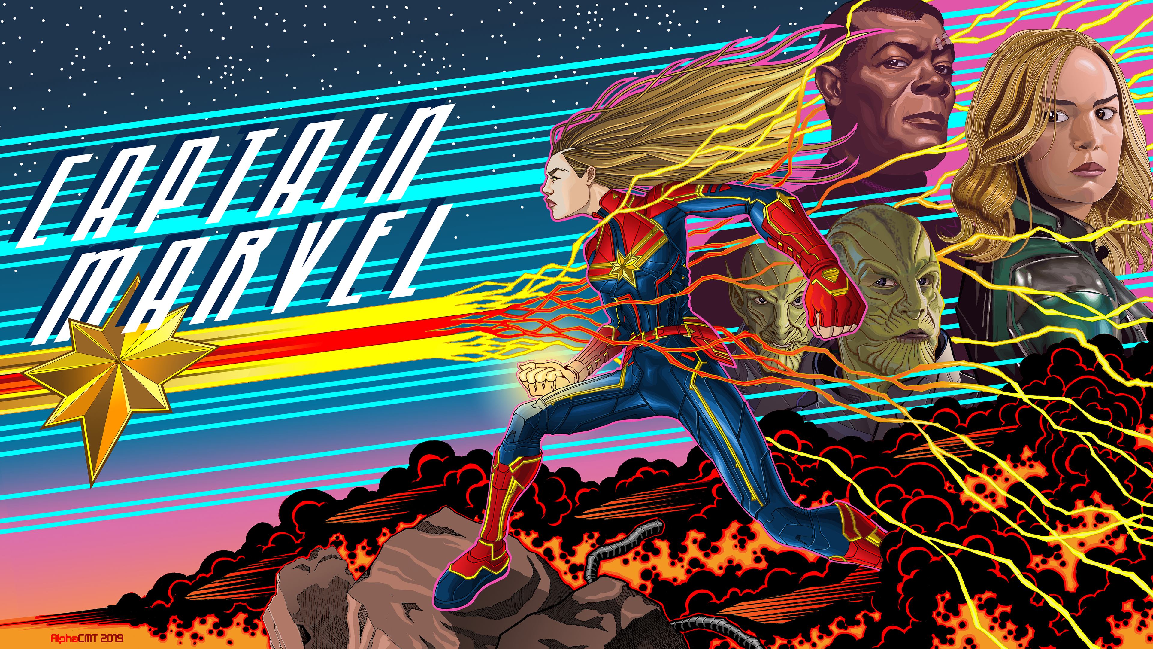 Wallpaper 4k Captain Marvel 2019 Art 4k Wallpaper