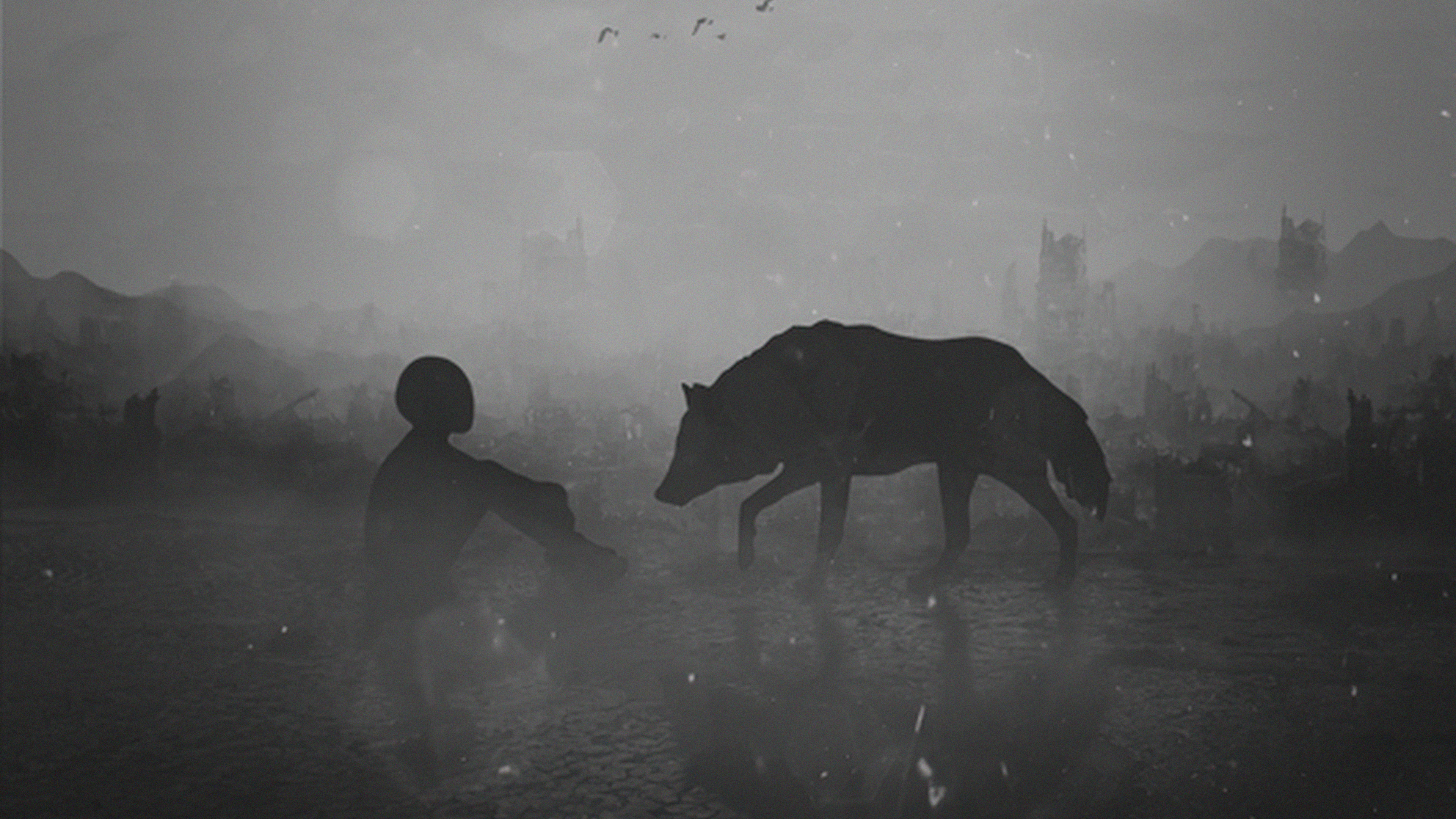 The Wolf And The Kid 4k, HD Artist, 4k Wallpaper, Image, Background, Photo and Picture