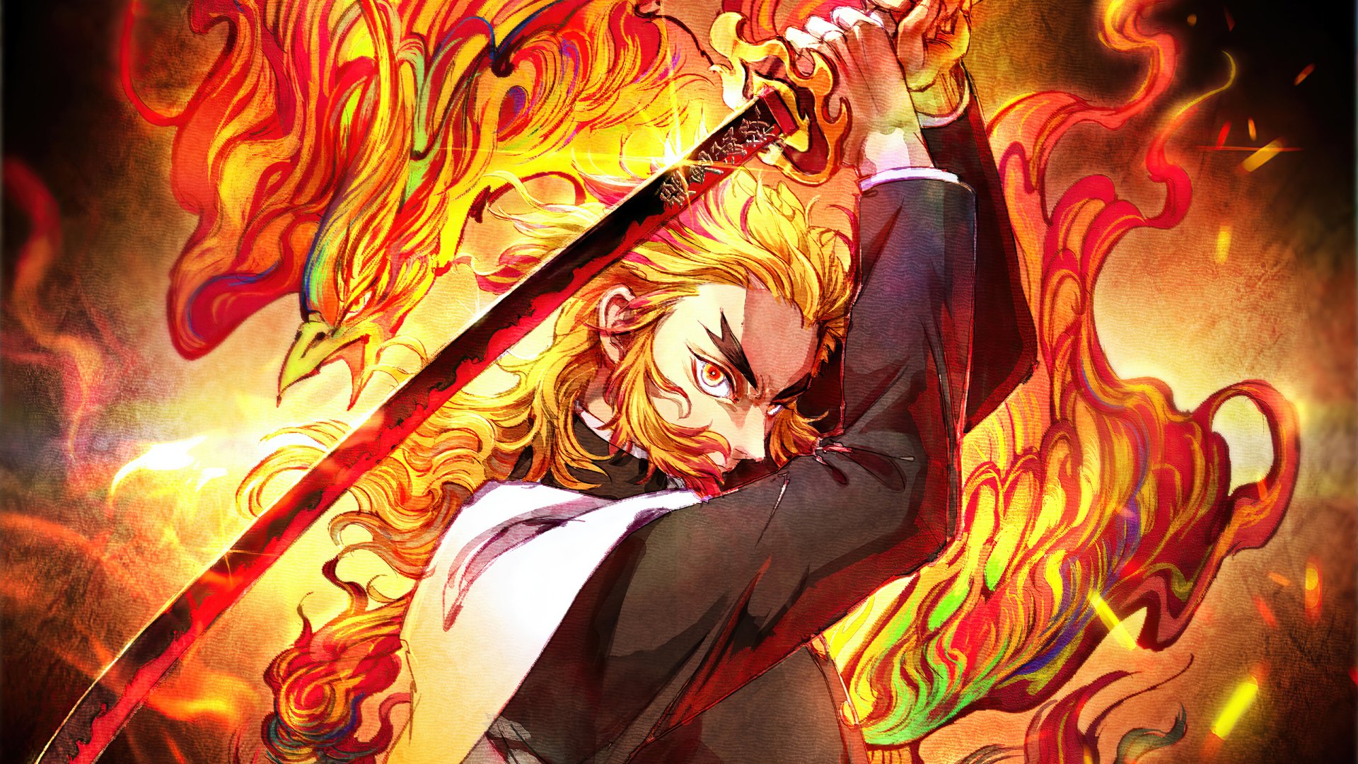 Kyojuro Rengoku HD Wallpaper. Demon Slayer: Kimetsu no Yaibax1440
