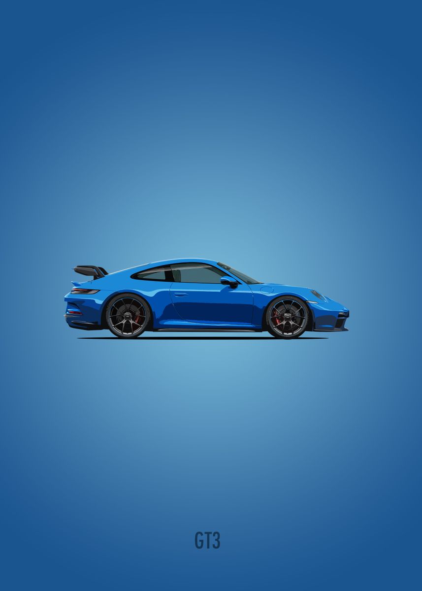 Porsche 992 GT3' Poster by Car Enthusiast Arts