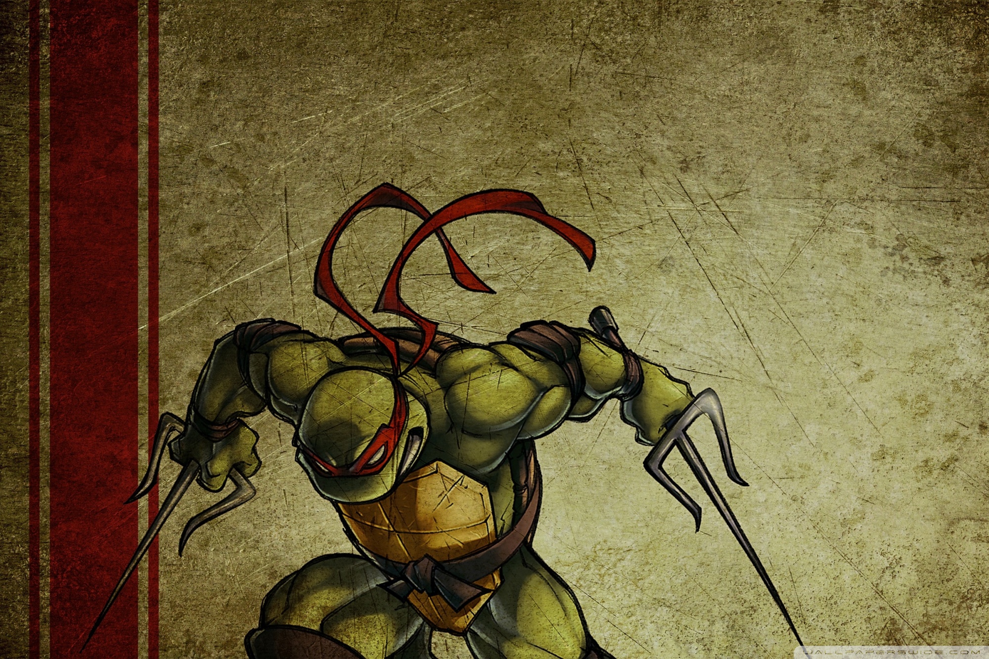 Raphael Teenage Mutant Ninja Turtles Ultra HD Desktop Background Wallpaper for 4K UHD TV, Tablet