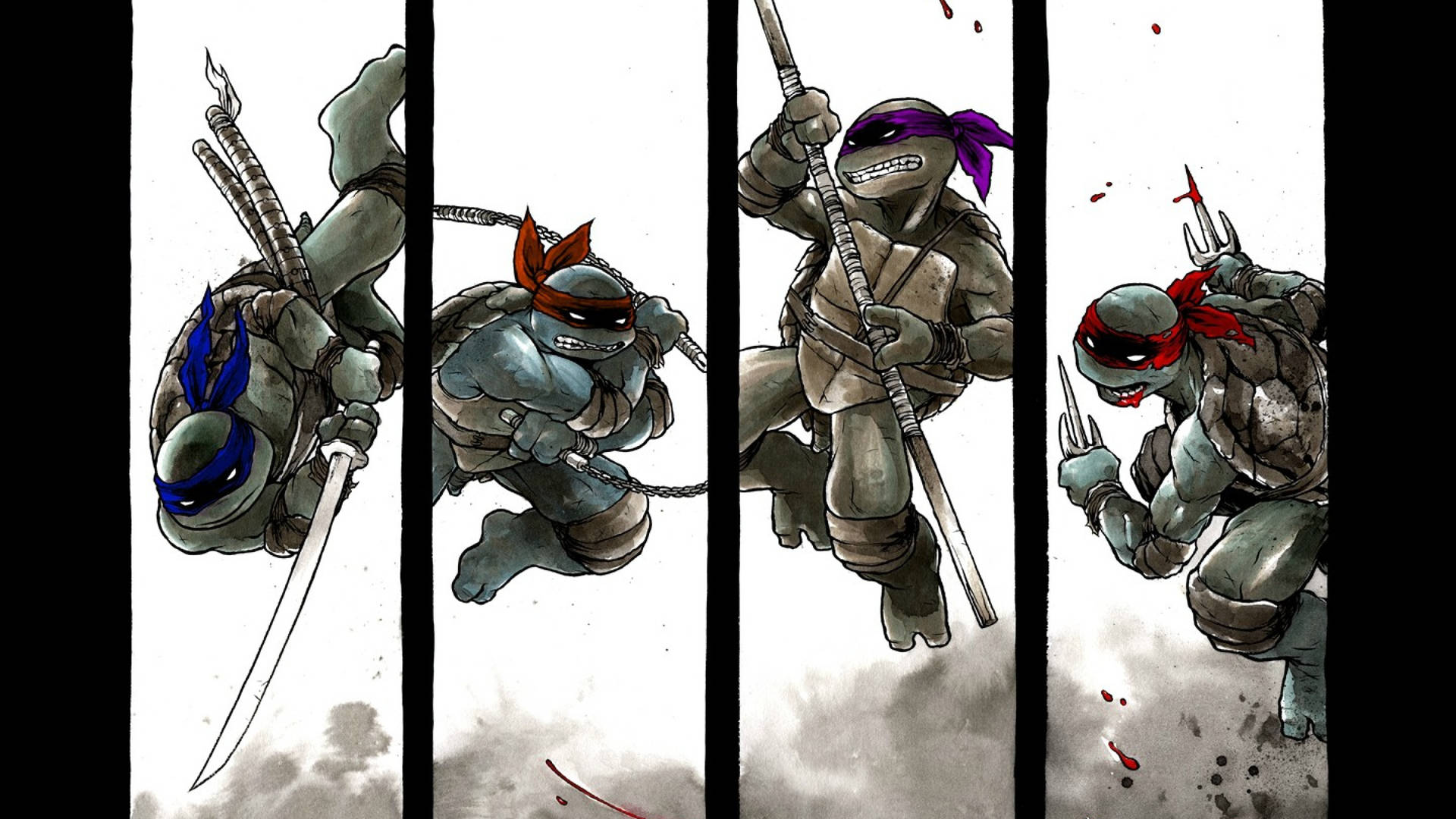 Download Teenage Mutant Ninja Turtles Donatello And Raphael Wallpaper