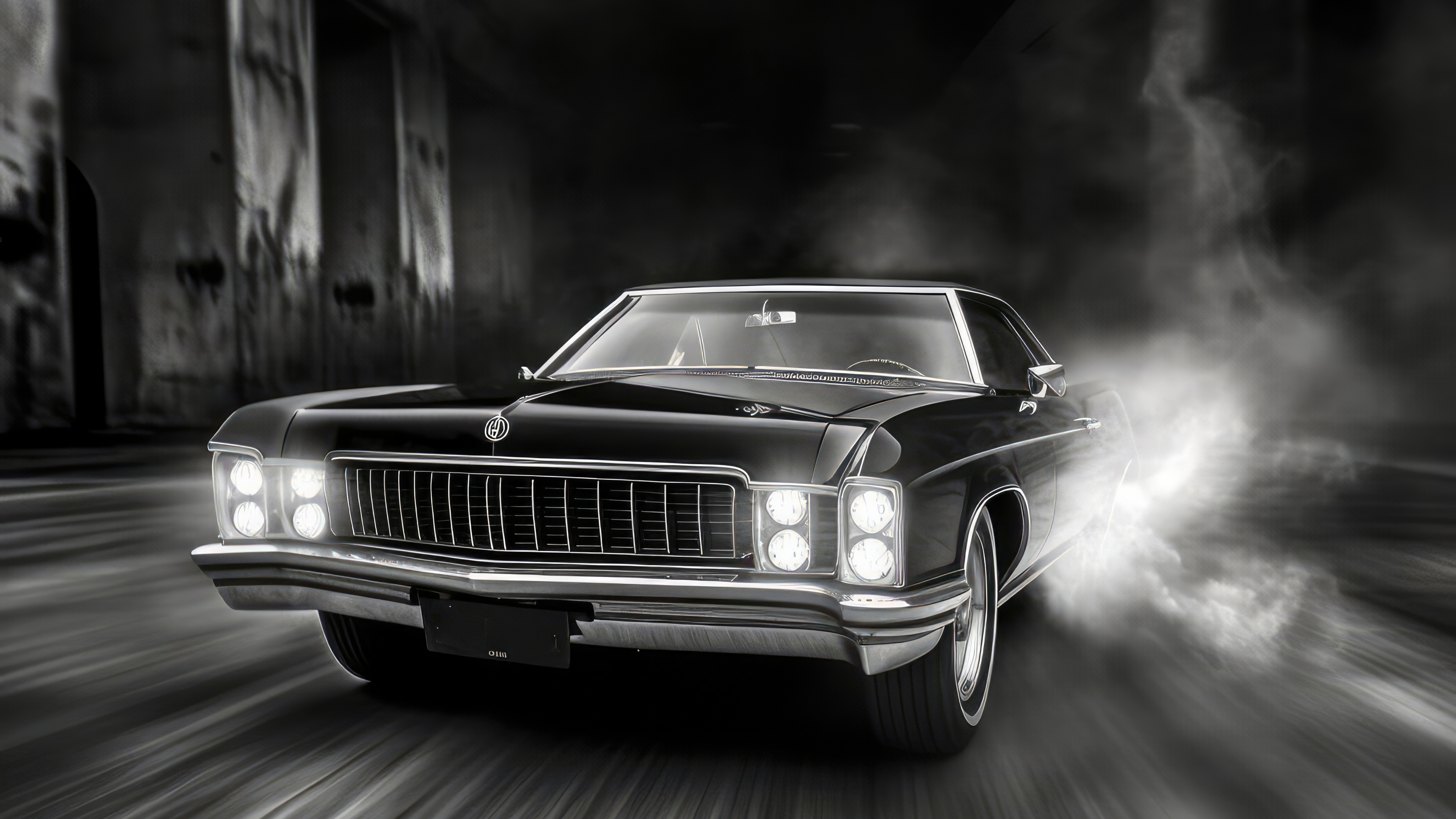 Classical Car Drift Mode 4k Wallpaper