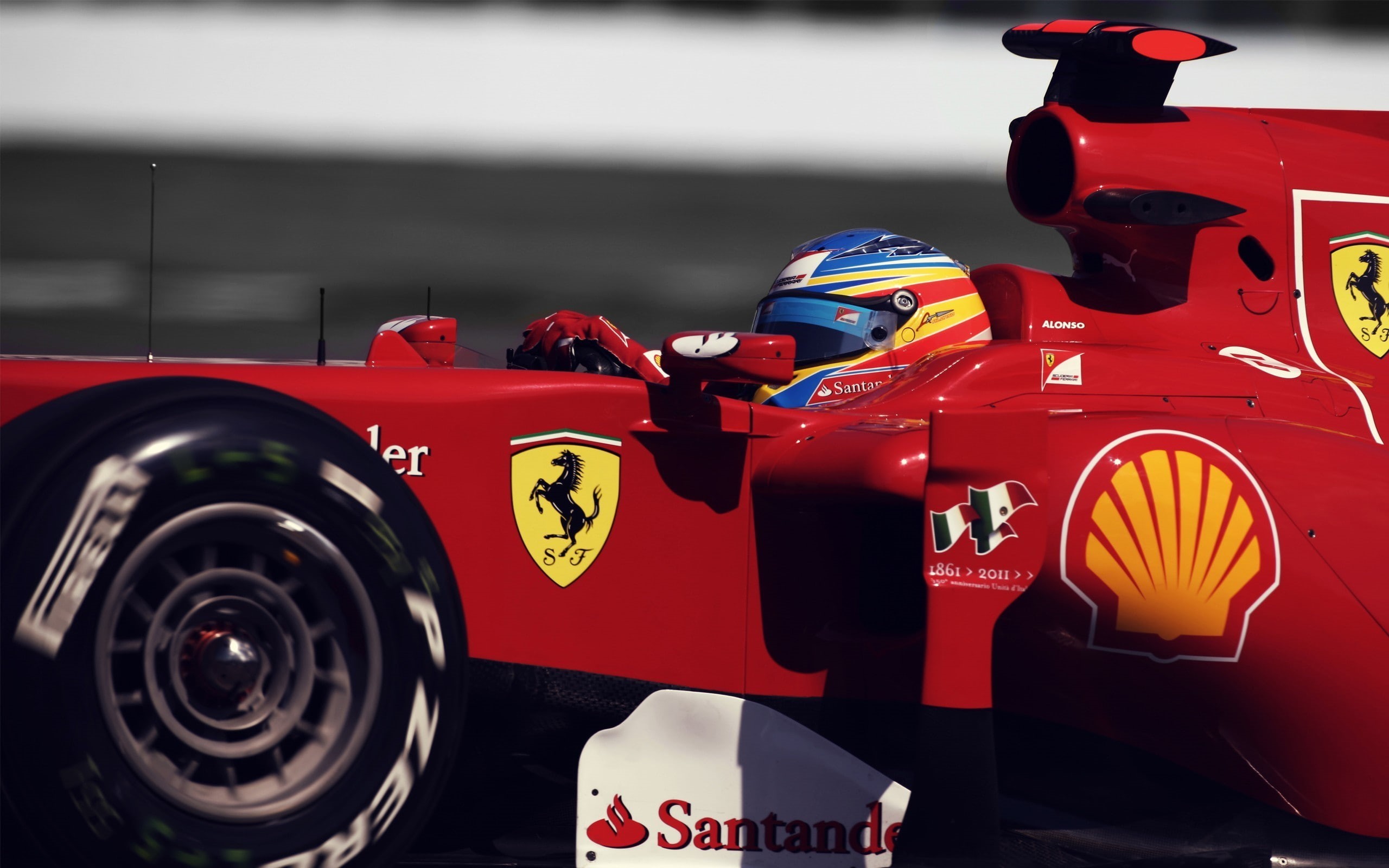 Wallpaper / 2K, Fernando Alonso, Formula 1, Ferrari free download