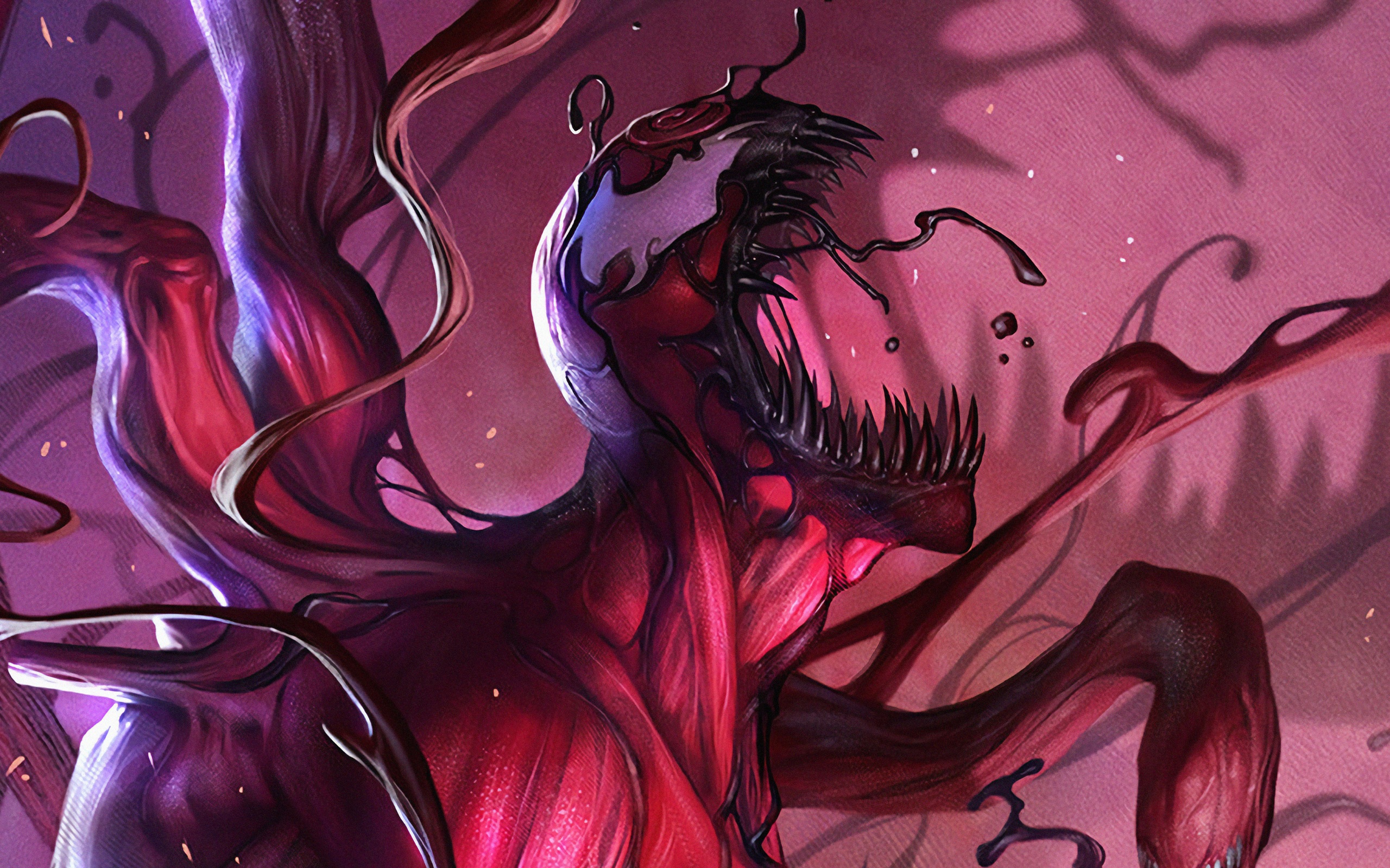 Wallpaper 4k Venom And Carnage To The Death Wallpaper