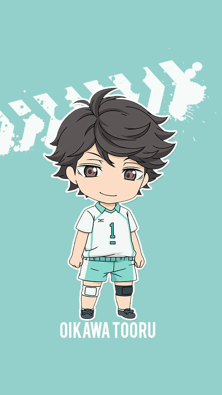Download Toru Oikawa Chibi Art Wallpaper