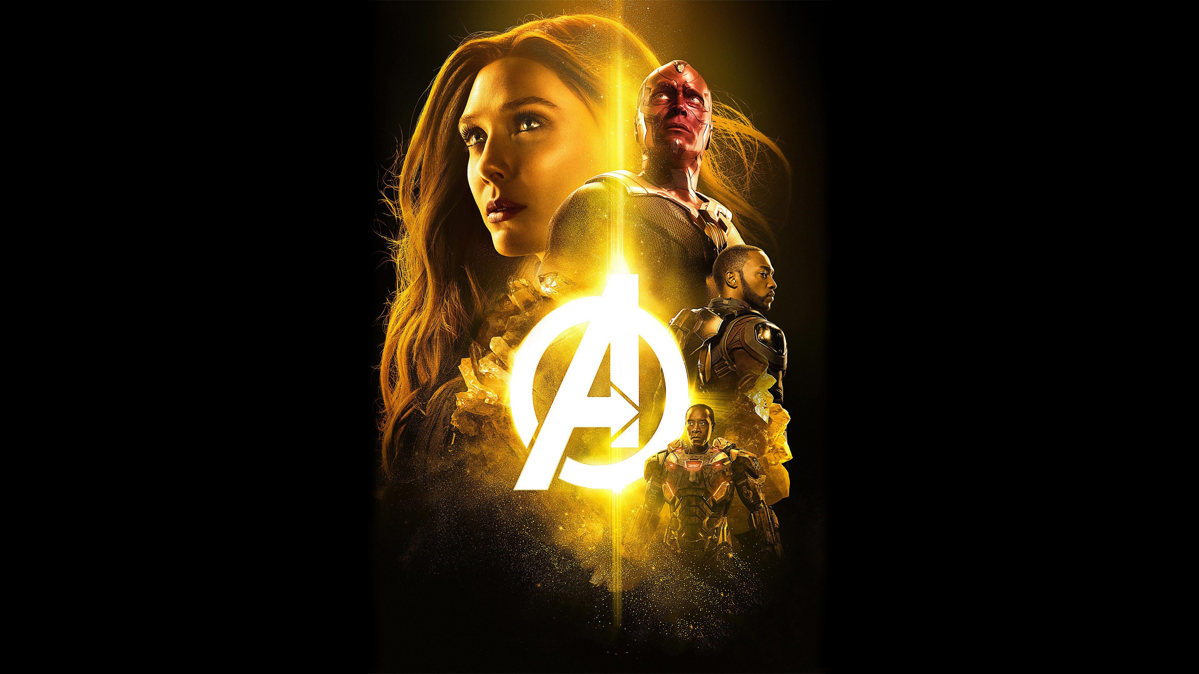 Avengers Infinity War 2018 The Mind Stone Poster 4k, HD Movies, 4k Wallpaper, Image, Background, Photo and Picture