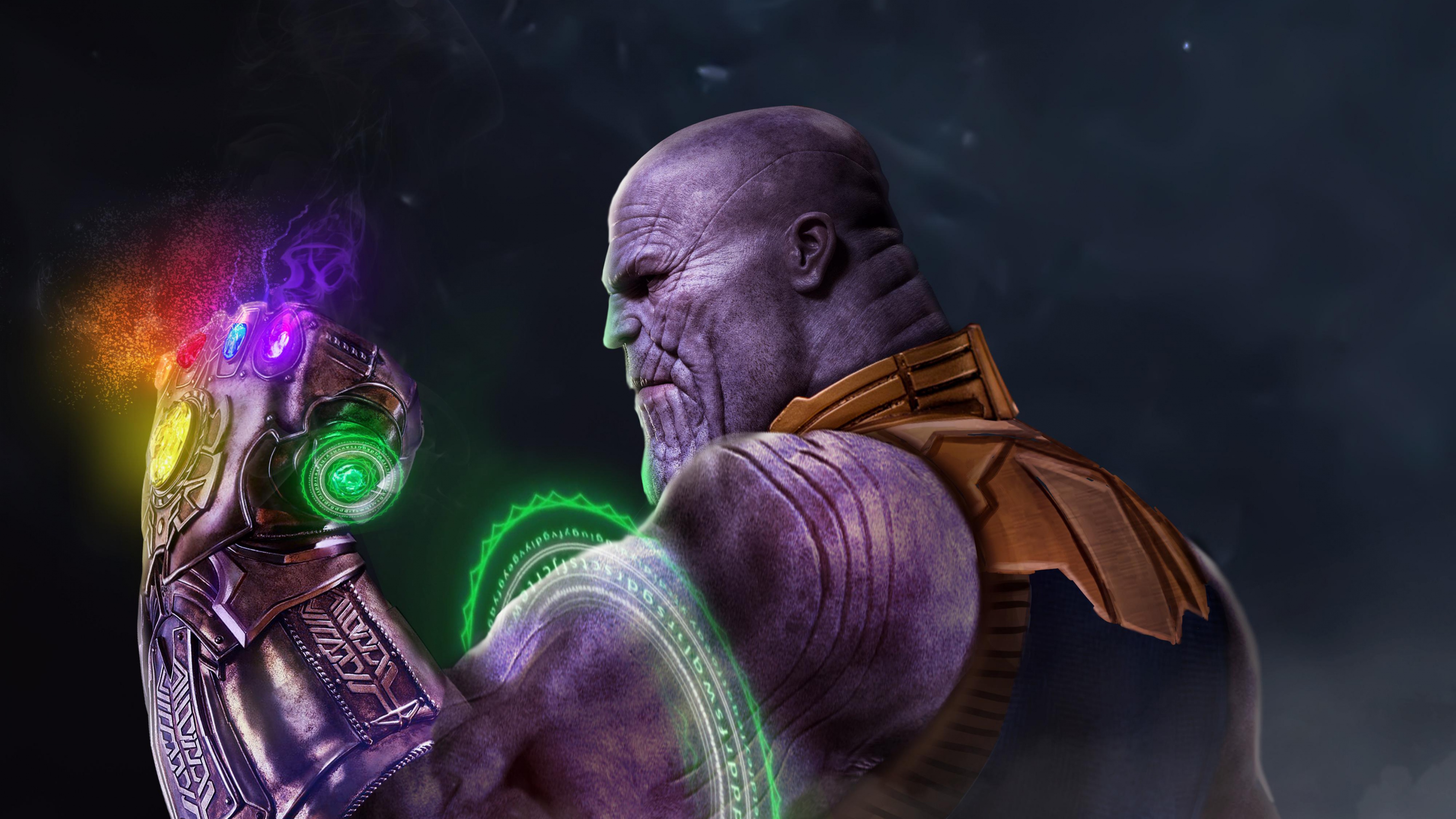 Thanos Wallpaper 4K, Infinity Gauntlet