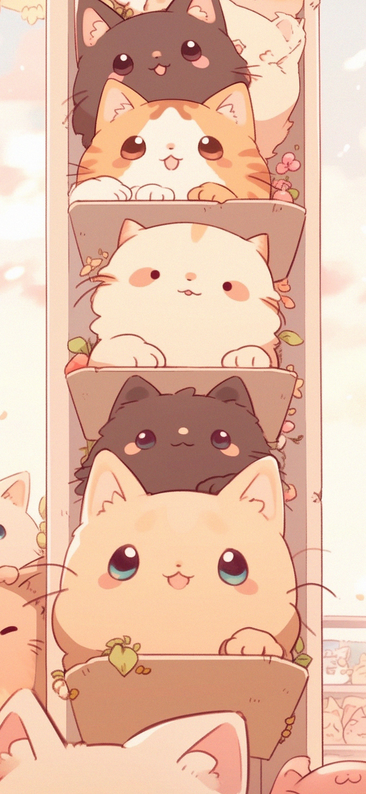 Cute Anime Cats Wallpaper Cats