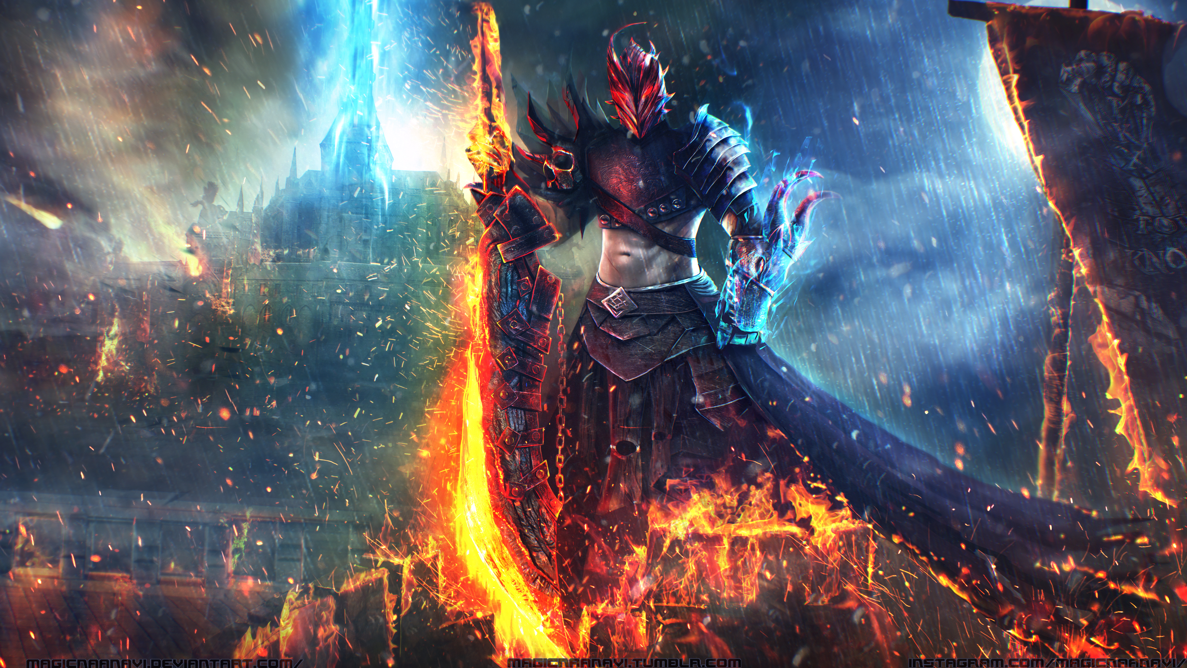 Wallpaper 4k Sword Warrior 4K Wallpaper