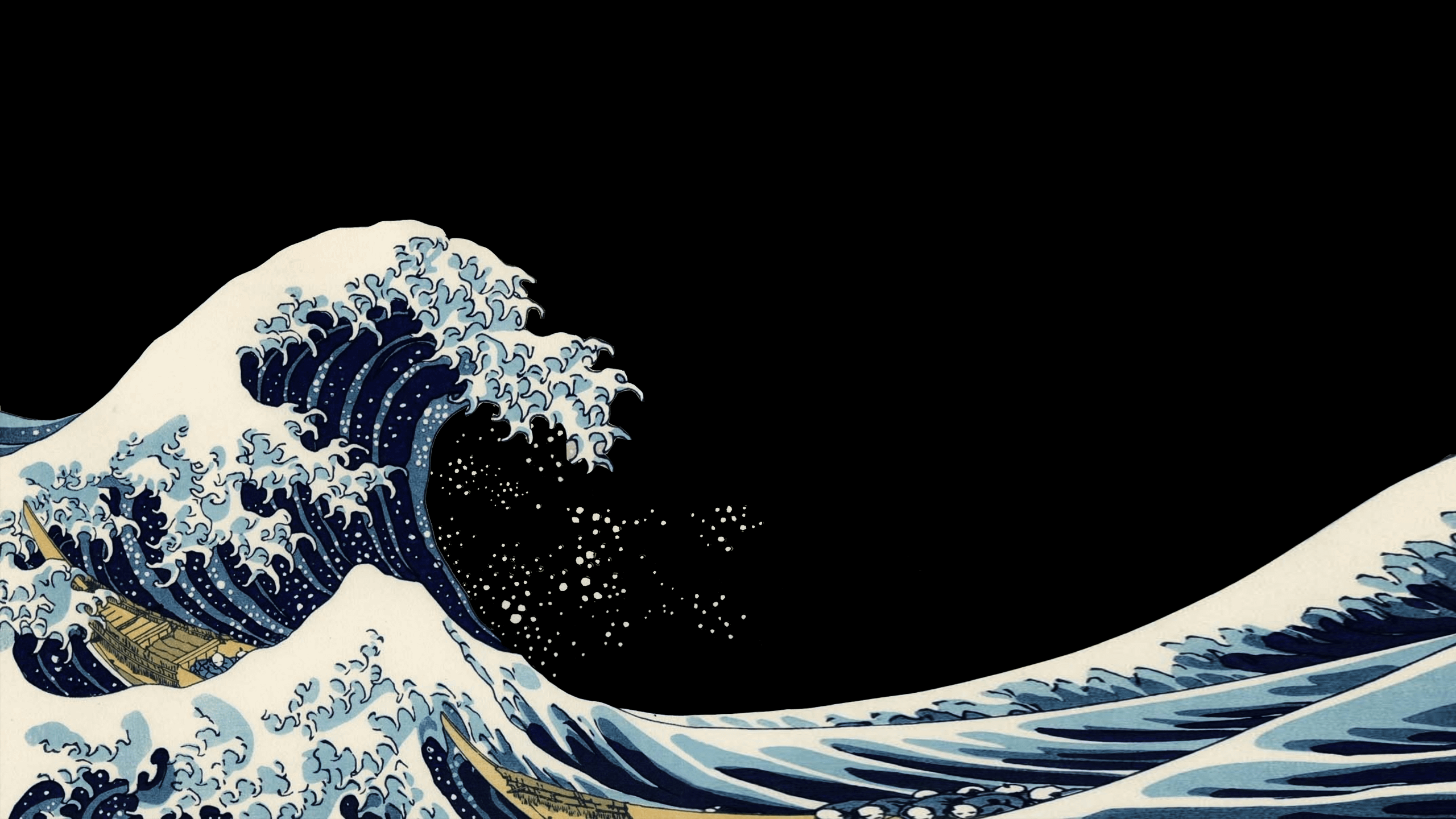 wide Great Wave of Kanagawa (2560x1440)
