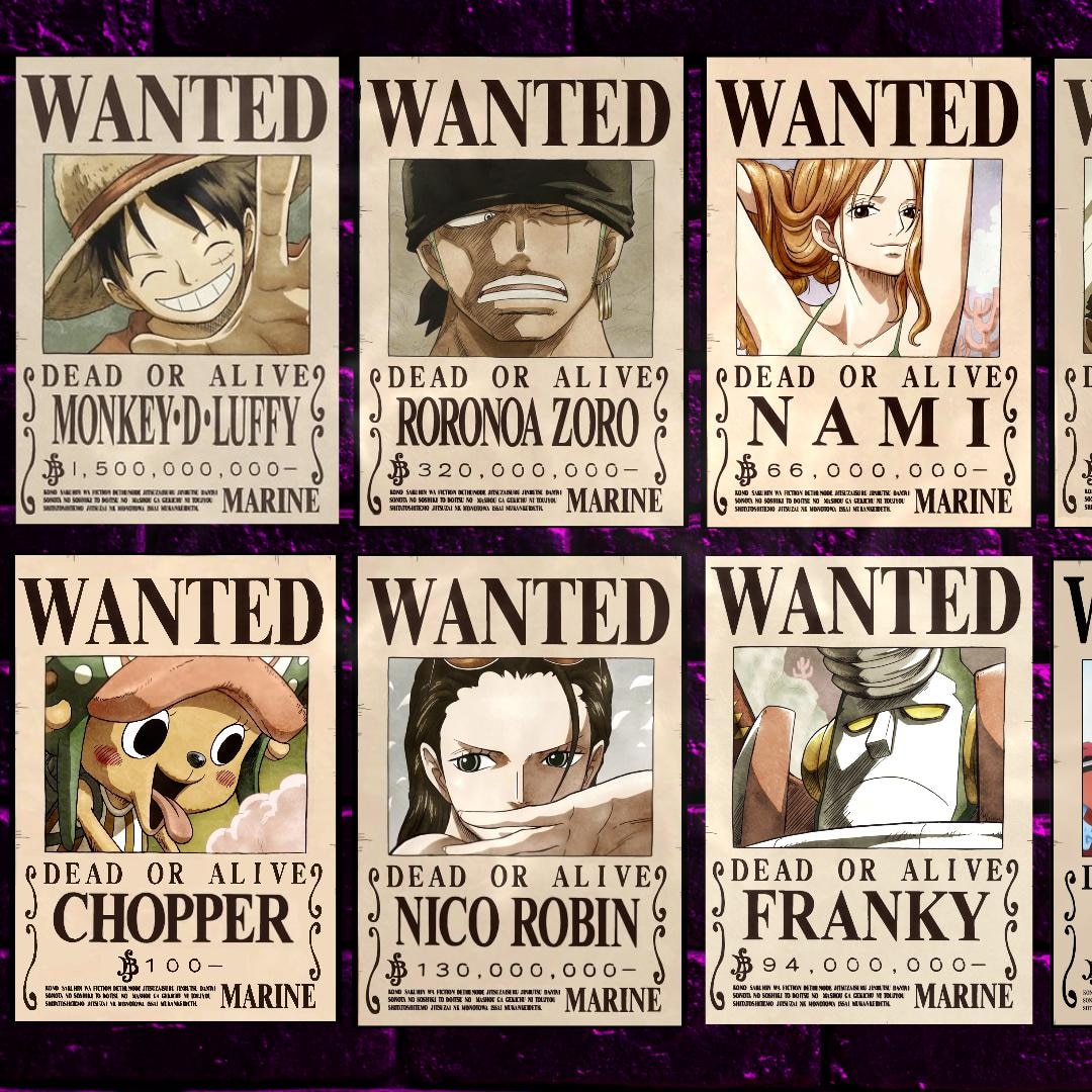 One piece Wanted poster