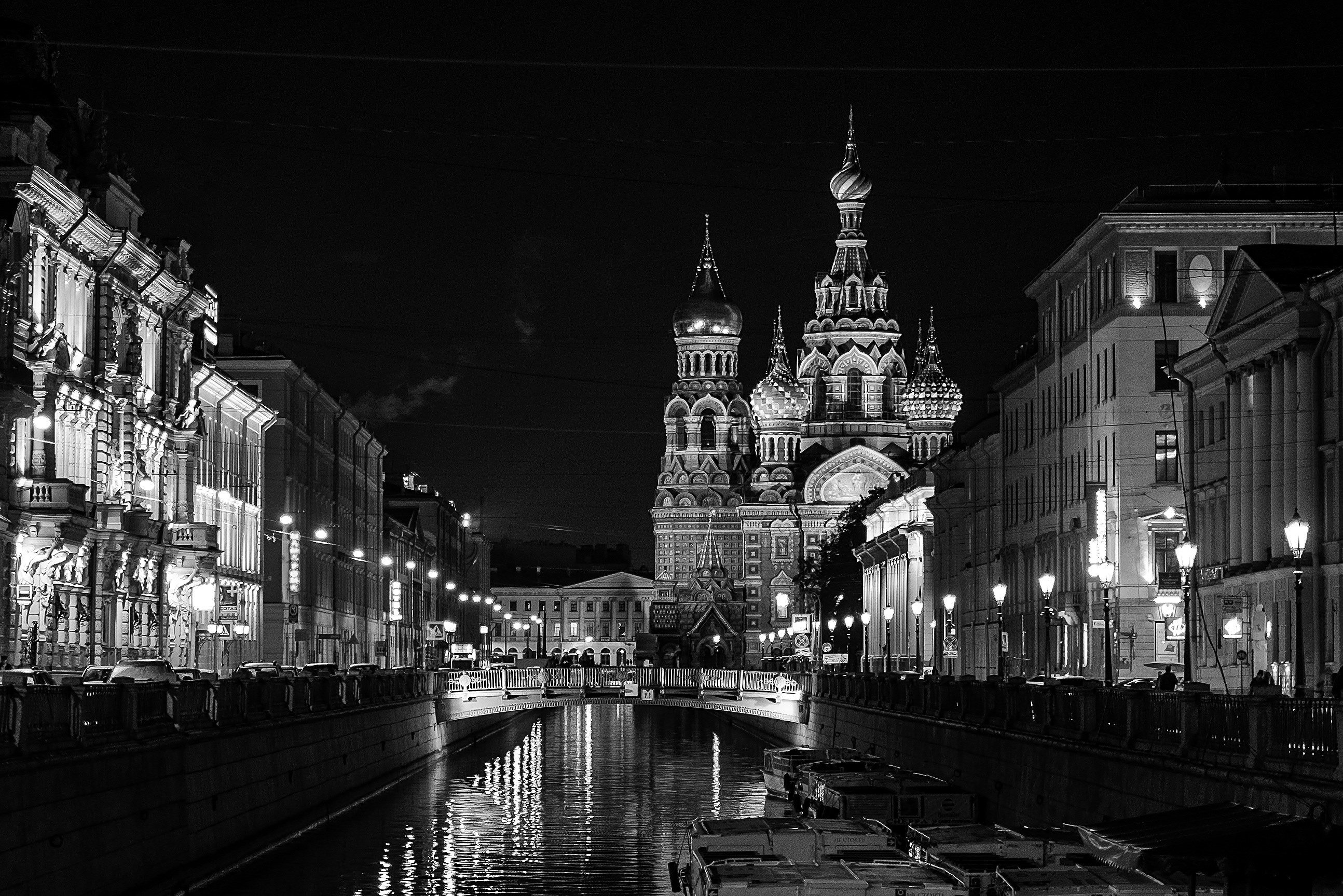 Wallpaper / st petersburg russia nonoj petersburg evening city 4k wallpaper free download